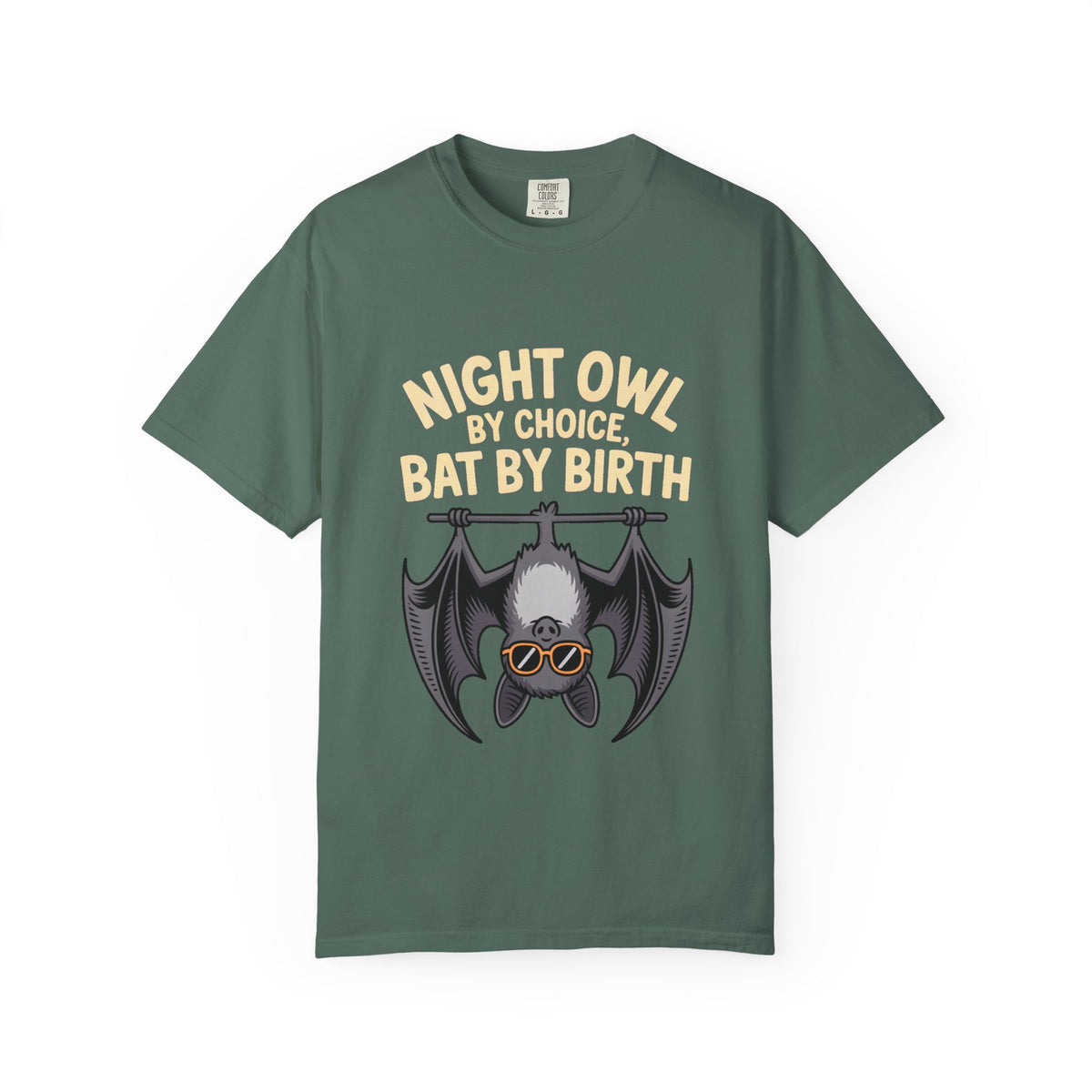 Night Owl By Choice Bat Shirt, Funny Bat T-Shirt, Cute Bat Wearing Sunglasses Tee, Halloween Gift for Night Owls