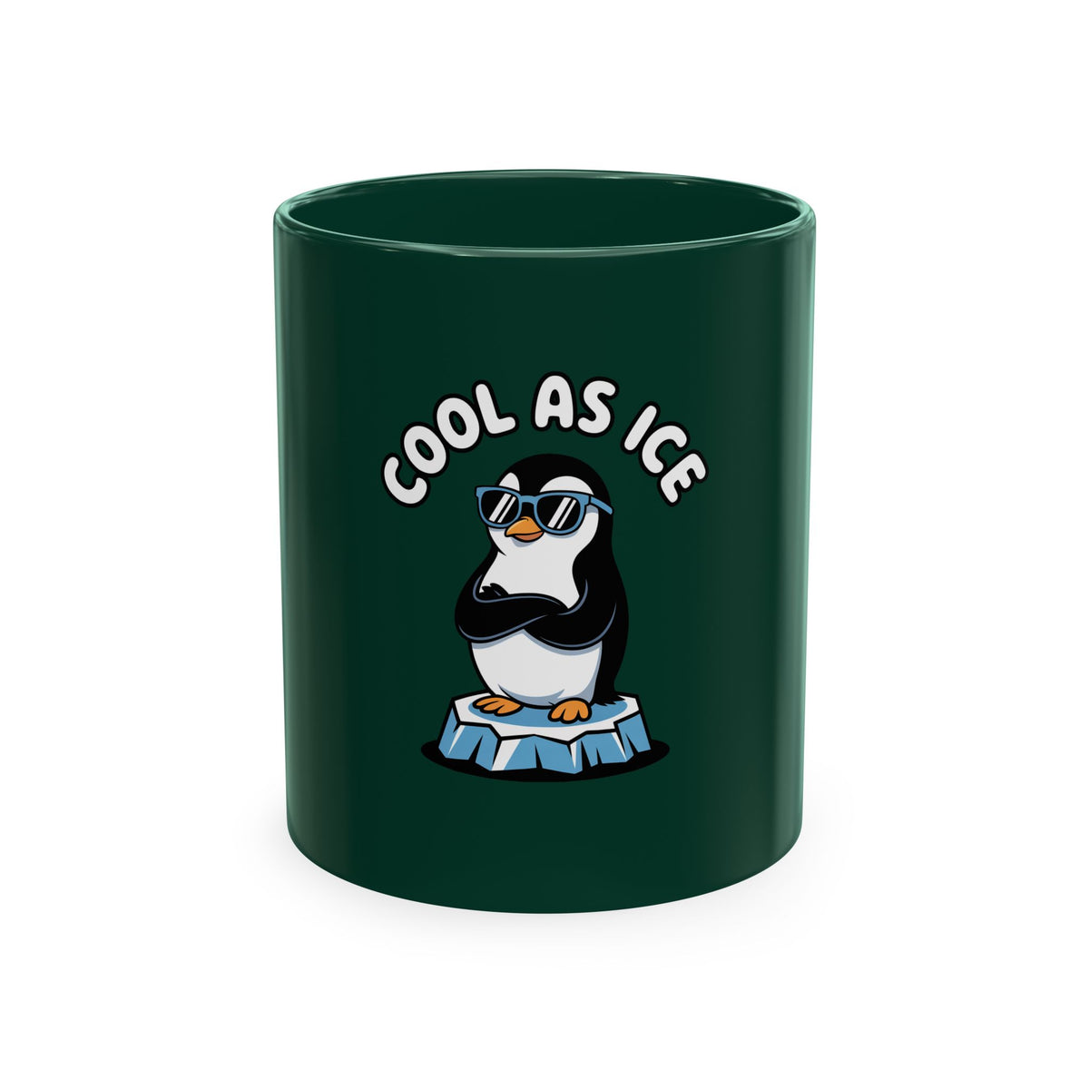 Cool As Ice Penguin Mug, Funny Penguin Coffee Mug, Cute Sunglasses Penguin Gift, Cool Animal Ceramic Mug for Coffee Lovers