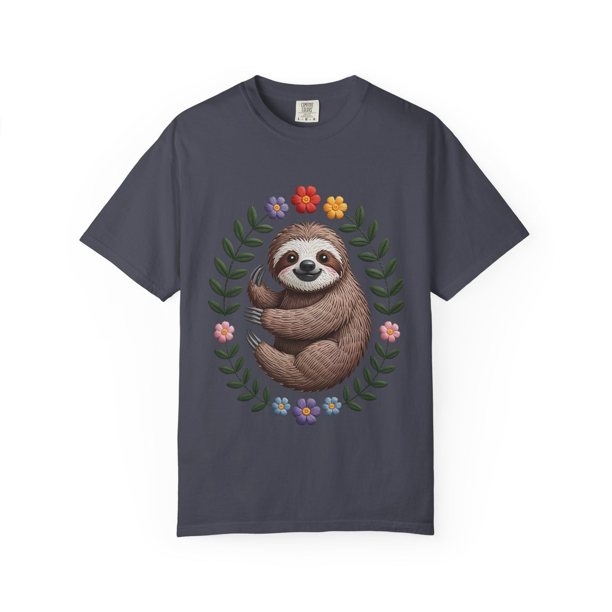 Floral Sloth T-Shirt