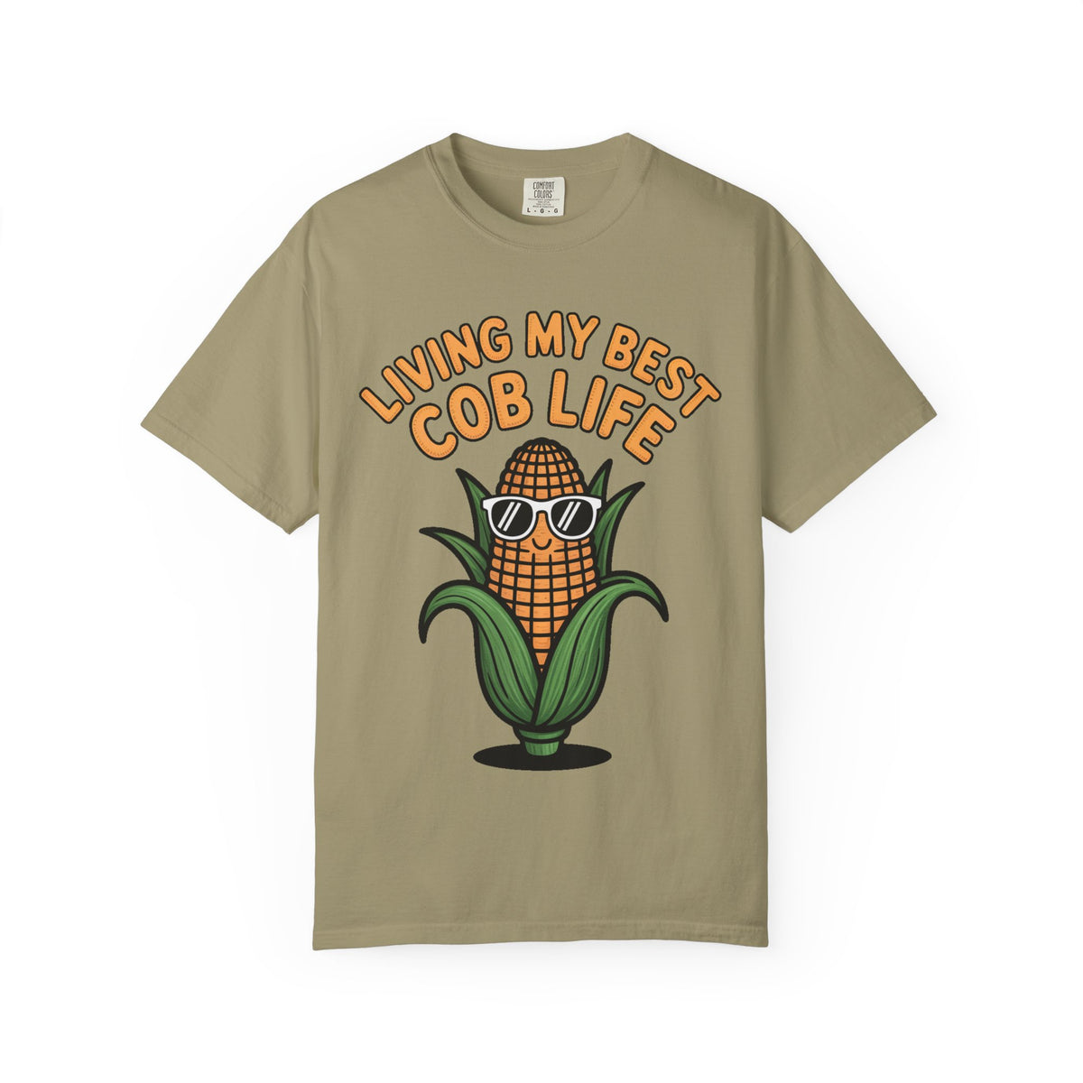 Funny Corn Shirt, Living My Best Cob Life T-Shirt, Cute Corn Sunglasses Tee, Vegetable Lover Gift, Funny Food Shirt