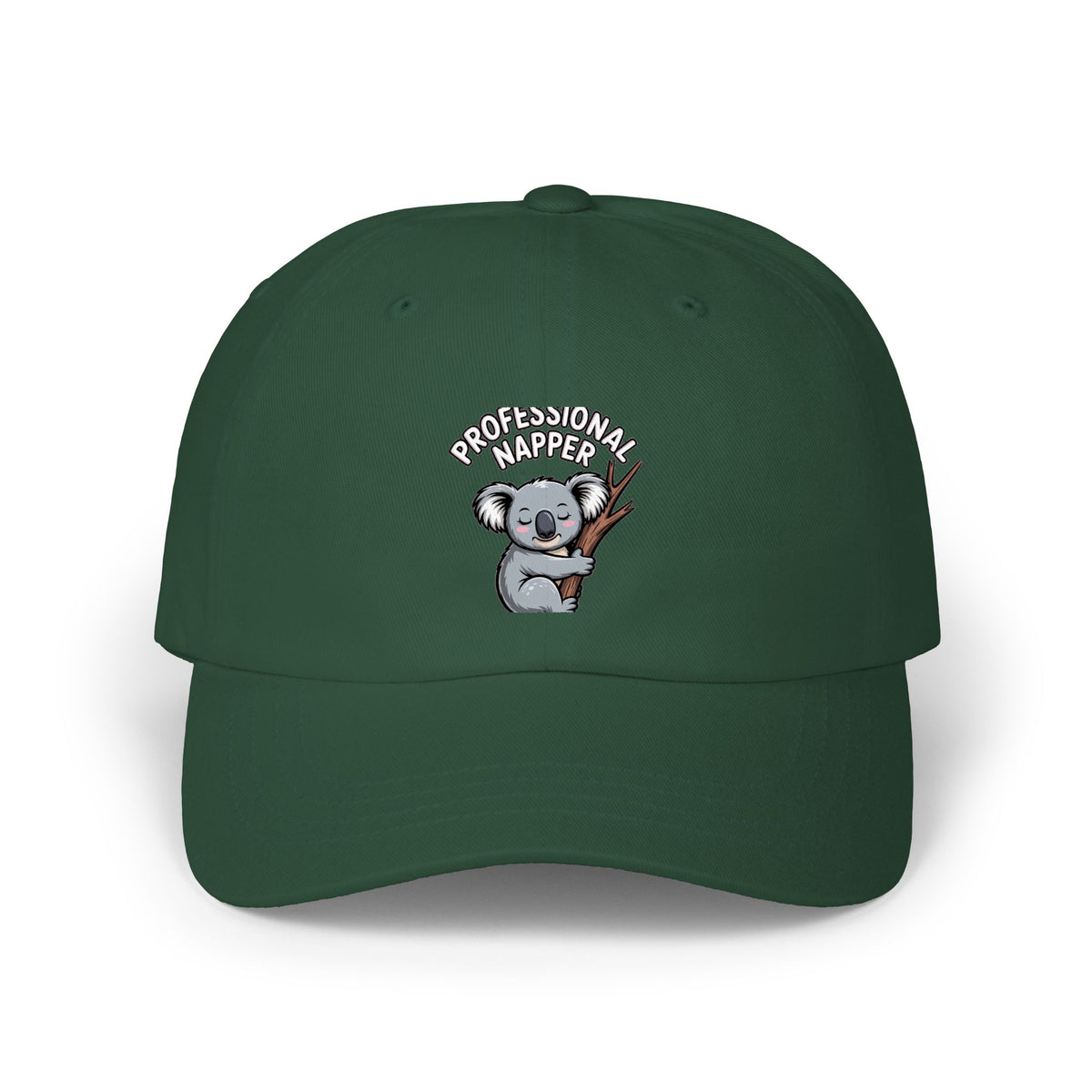 Professional Napper Koala Dad Cap, Funny Koala Embroidered Hat, Cute Sleepy Animal Cap, Nap Lover Gift, Unstructured Baseball Cap
