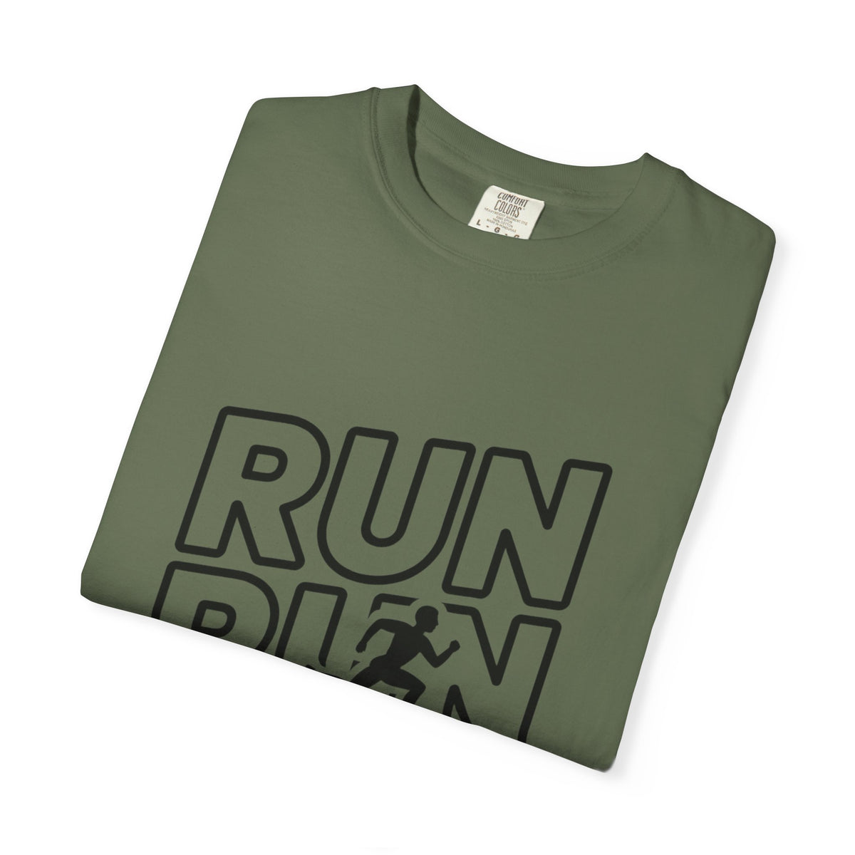 Run Run Run Typography T-Shirt