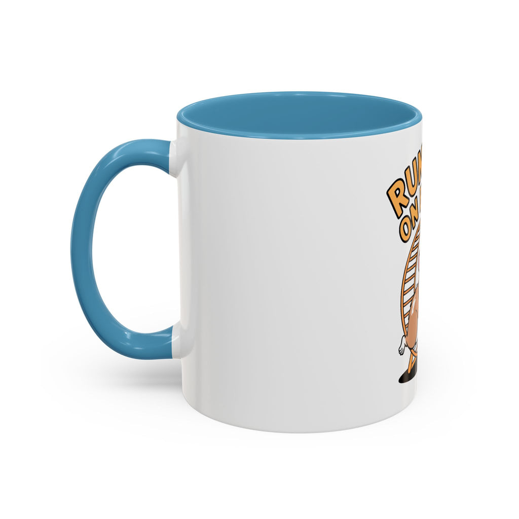 Running On Empty Hamster Mug, Funny Tired Hamster Coffee Cup, Cute Exhausted Wheel Runner Gift, Sarcastic Coffee Mug for Coworker