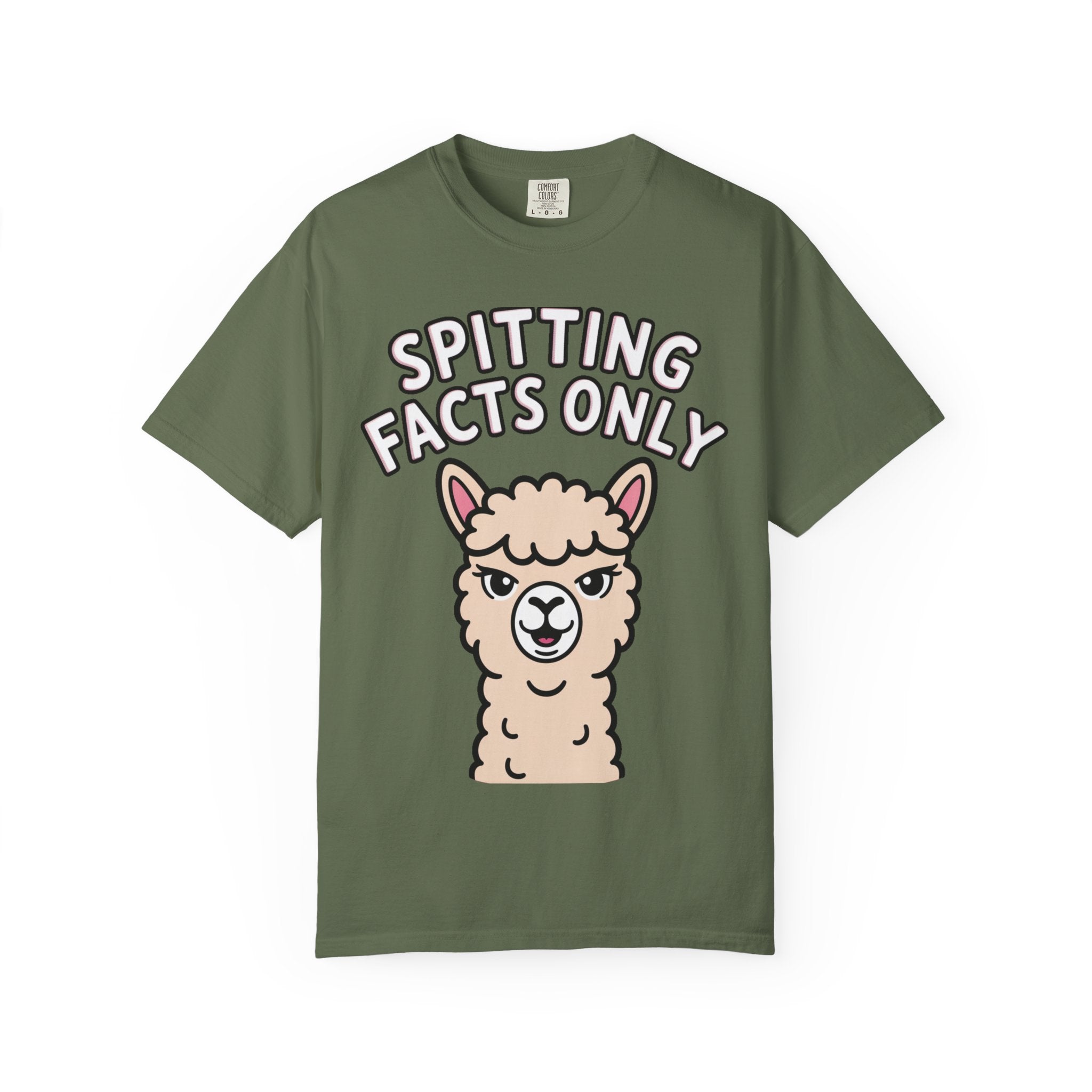 Funny Alpaca Shirt, Spitting Facts Only T-Shirt, Sassy Alpaca Tee, Cute Alpaca Lover Gift, Funny Animal Graphic Shirt