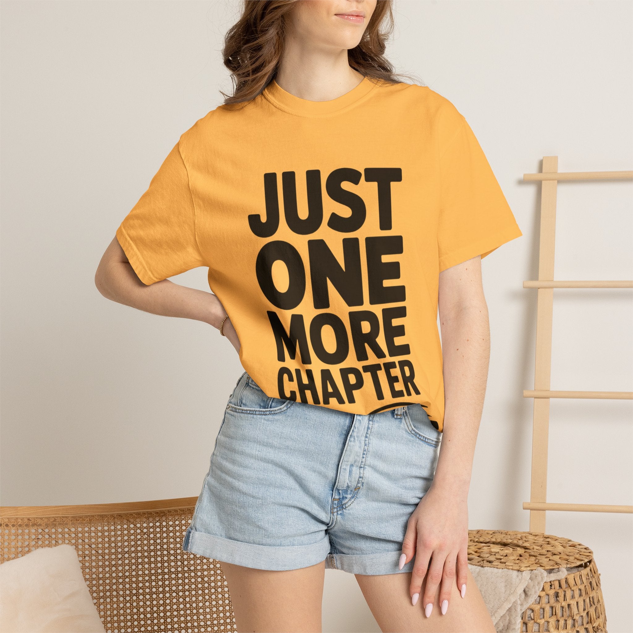 Just One More Chapter Shirt, Funny Book Lover T-Shirt, Bookworm Gift, Reading Addict Tee, Minimalist Typography Bookish Shirt