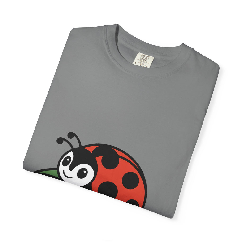 Cute Ladybug T-Shirt, Ladybug On A Leaf Shirt, Garden Bug Lover Gift, Nature Insect Graphic Tee, Kids Ladybug Shirt