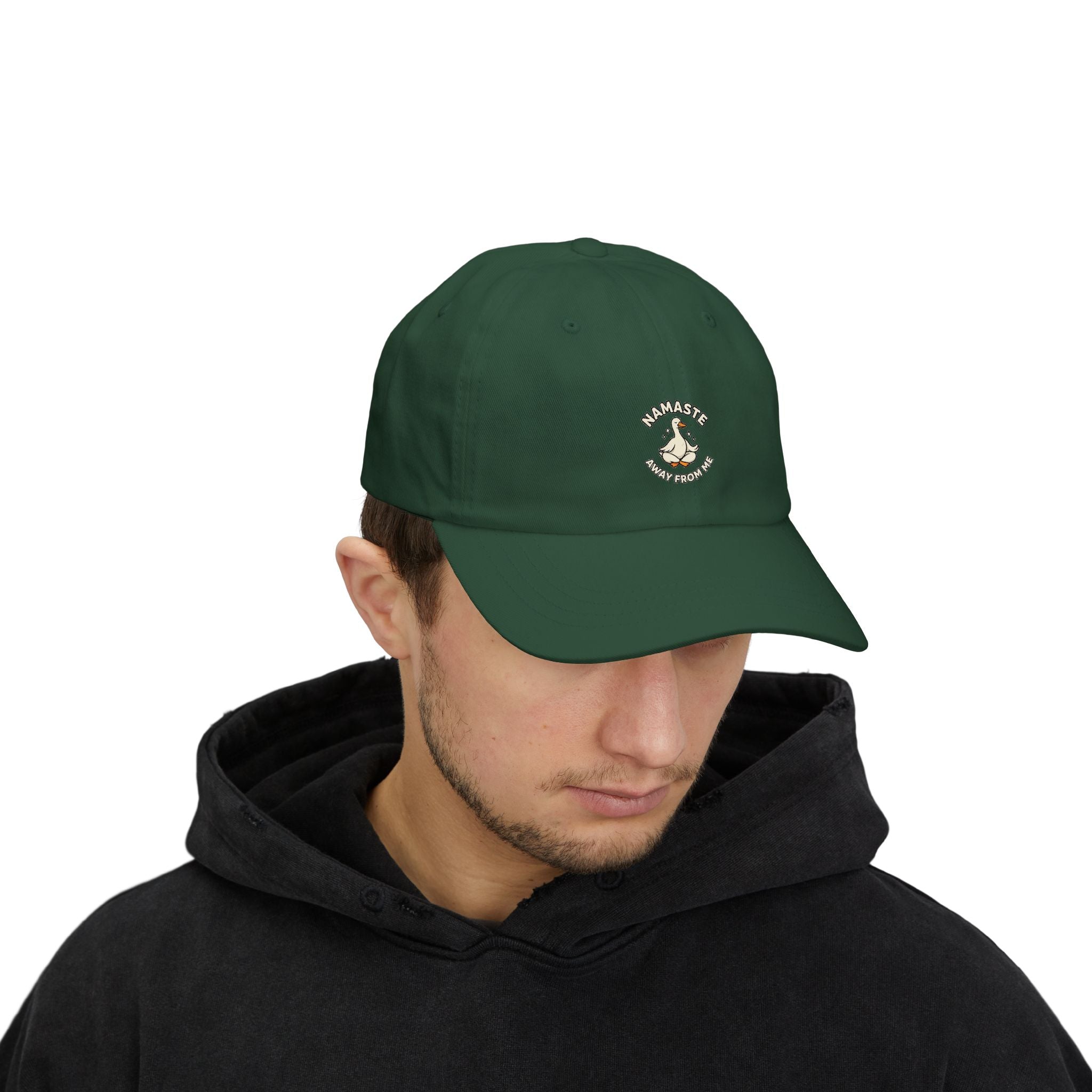 Dad Cap — "Namaste Bitches" Yoga Hand Gesture Embroidered Hat