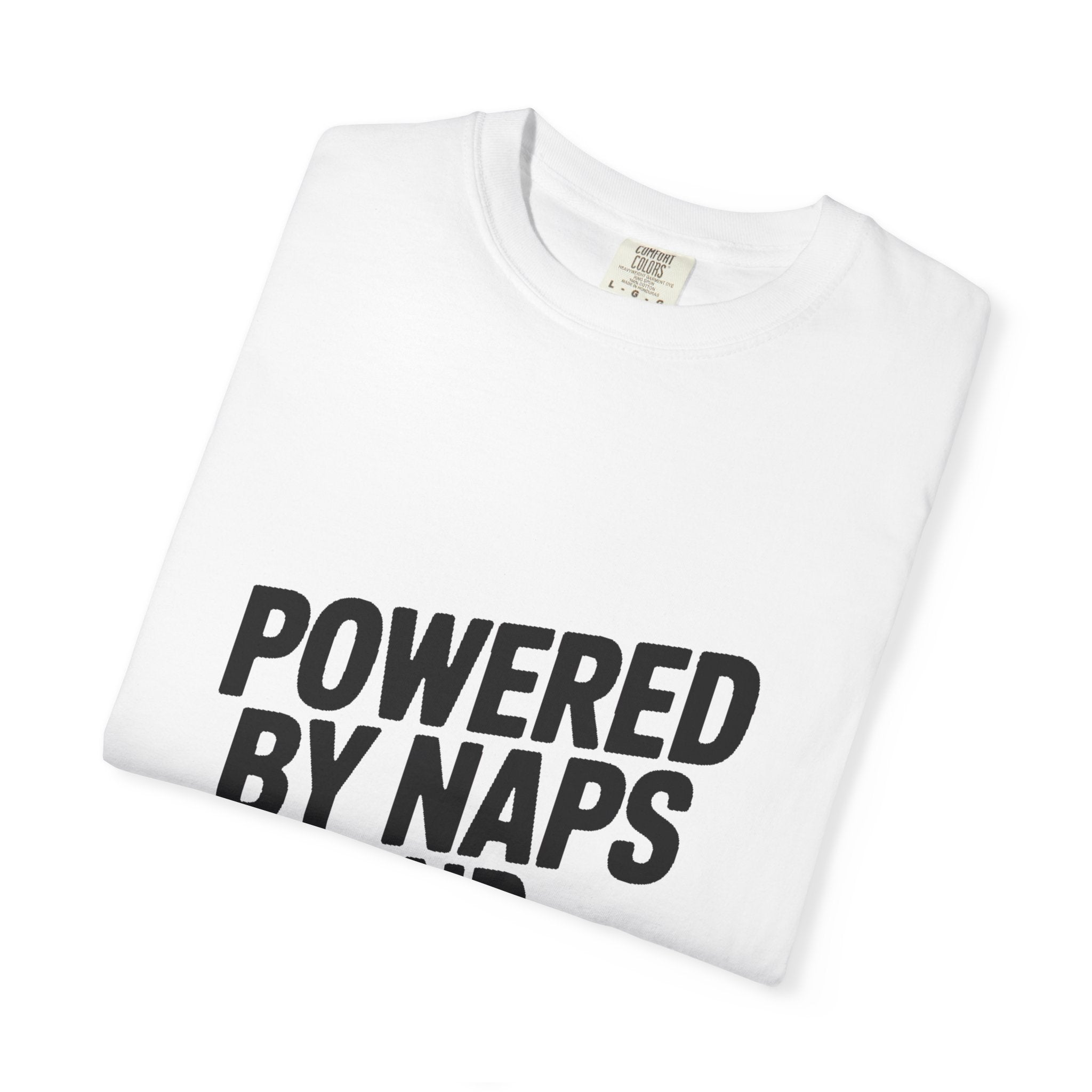 Powered By Naps And Grudges Shirt, Funny Sarcastic T-Shirt, Bold Typography Tee, Introvert Humor Gift
