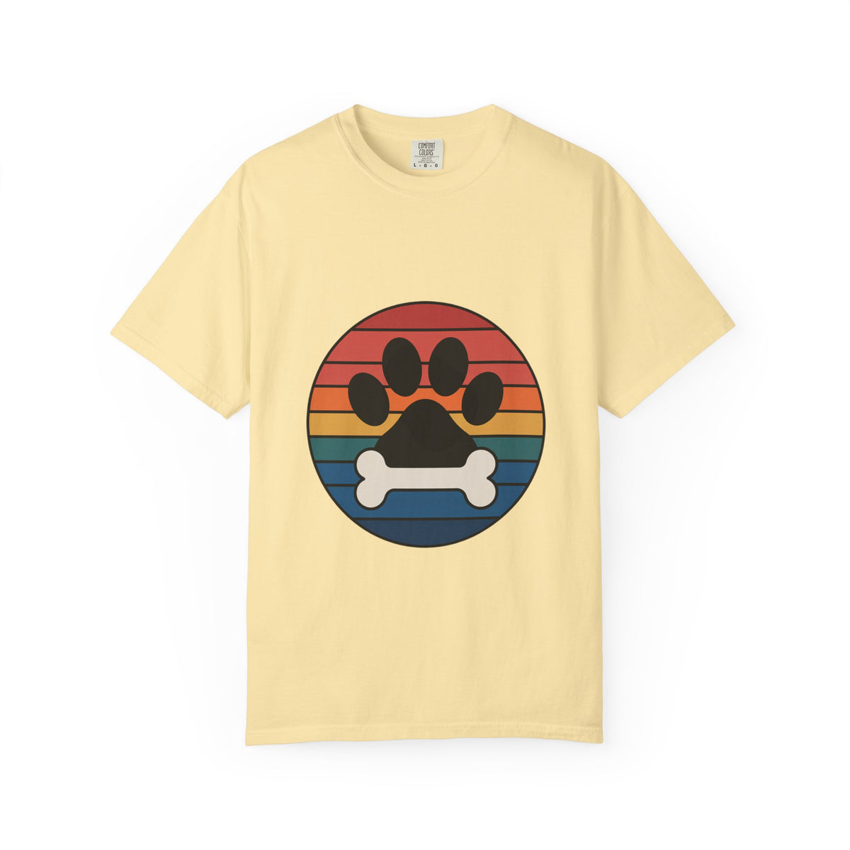 Dog Mom Retro Badge Shirt, Vintage Sunset Dog Lover T-Shirt, Retro Travel Sticker Style Dog Mama Gift Tee