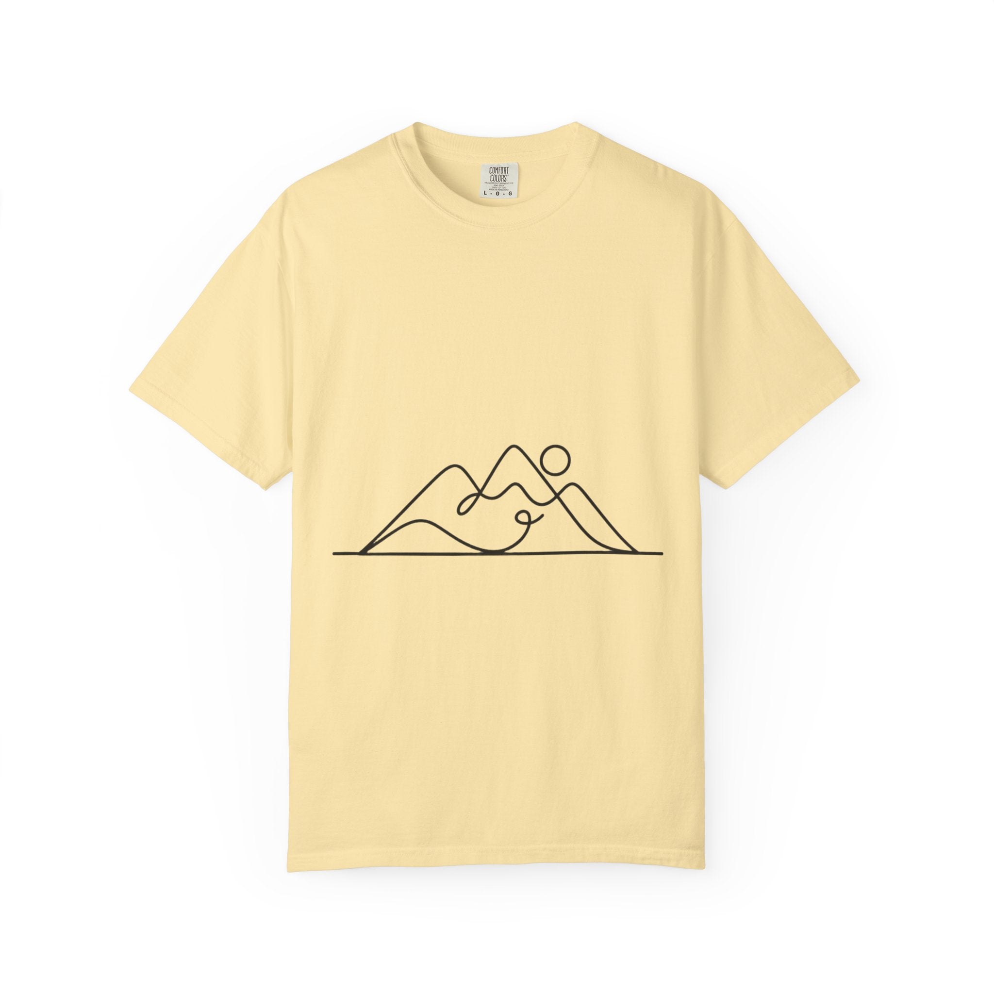Line Art Mountain Range T-Shirt