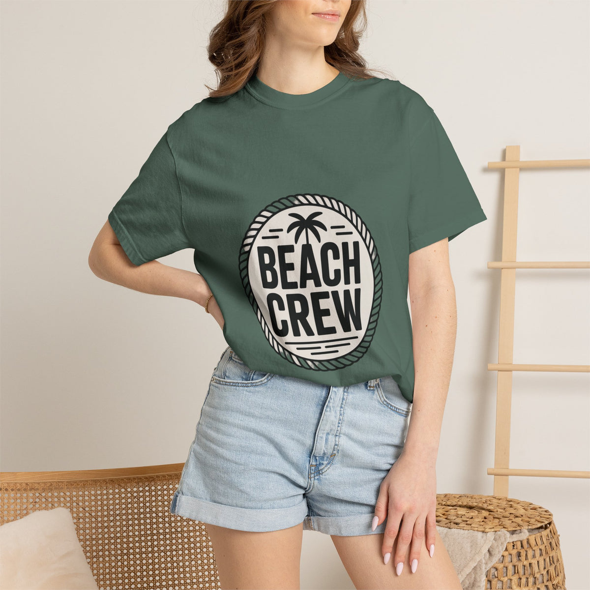 Coin Badge Beach Crew T-Shirt