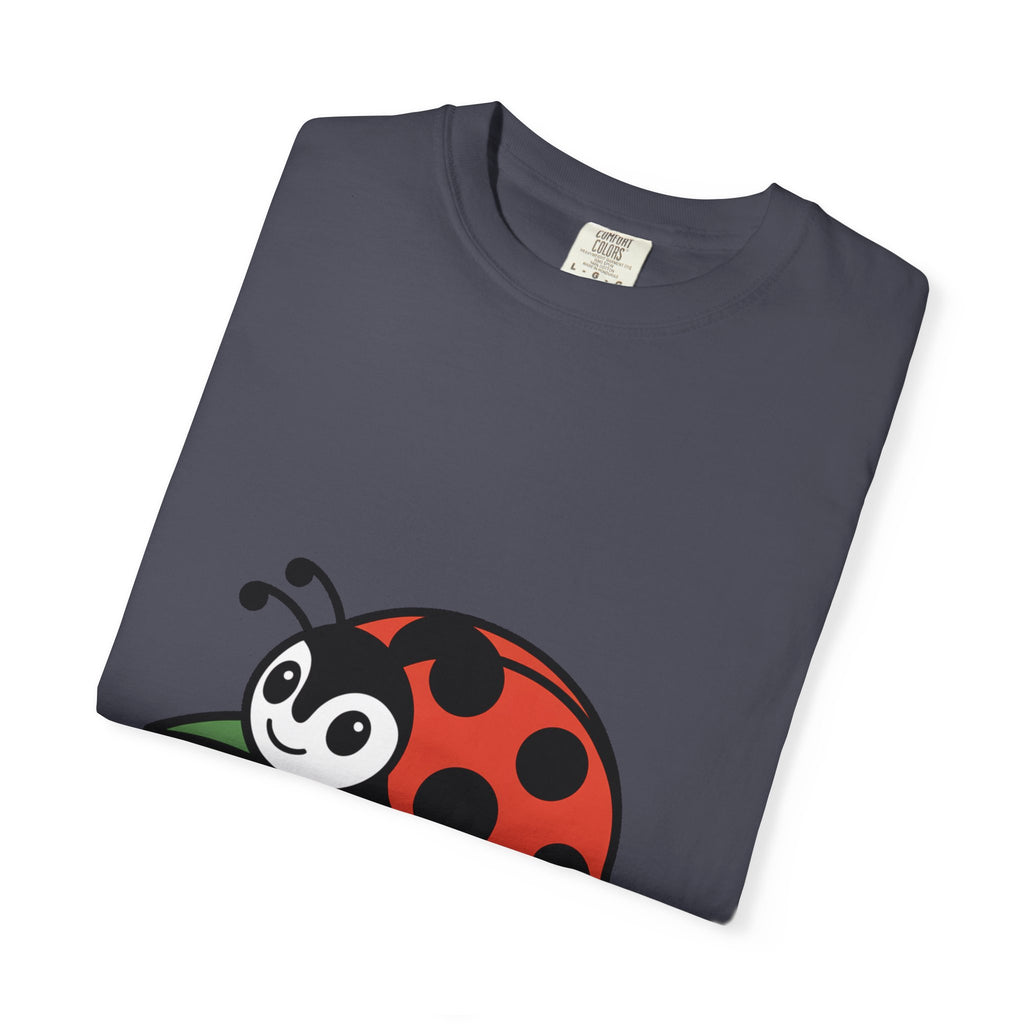 Cute Ladybug T-Shirt, Ladybug On A Leaf Shirt, Garden Bug Lover Gift, Nature Insect Graphic Tee, Kids Ladybug Shirt