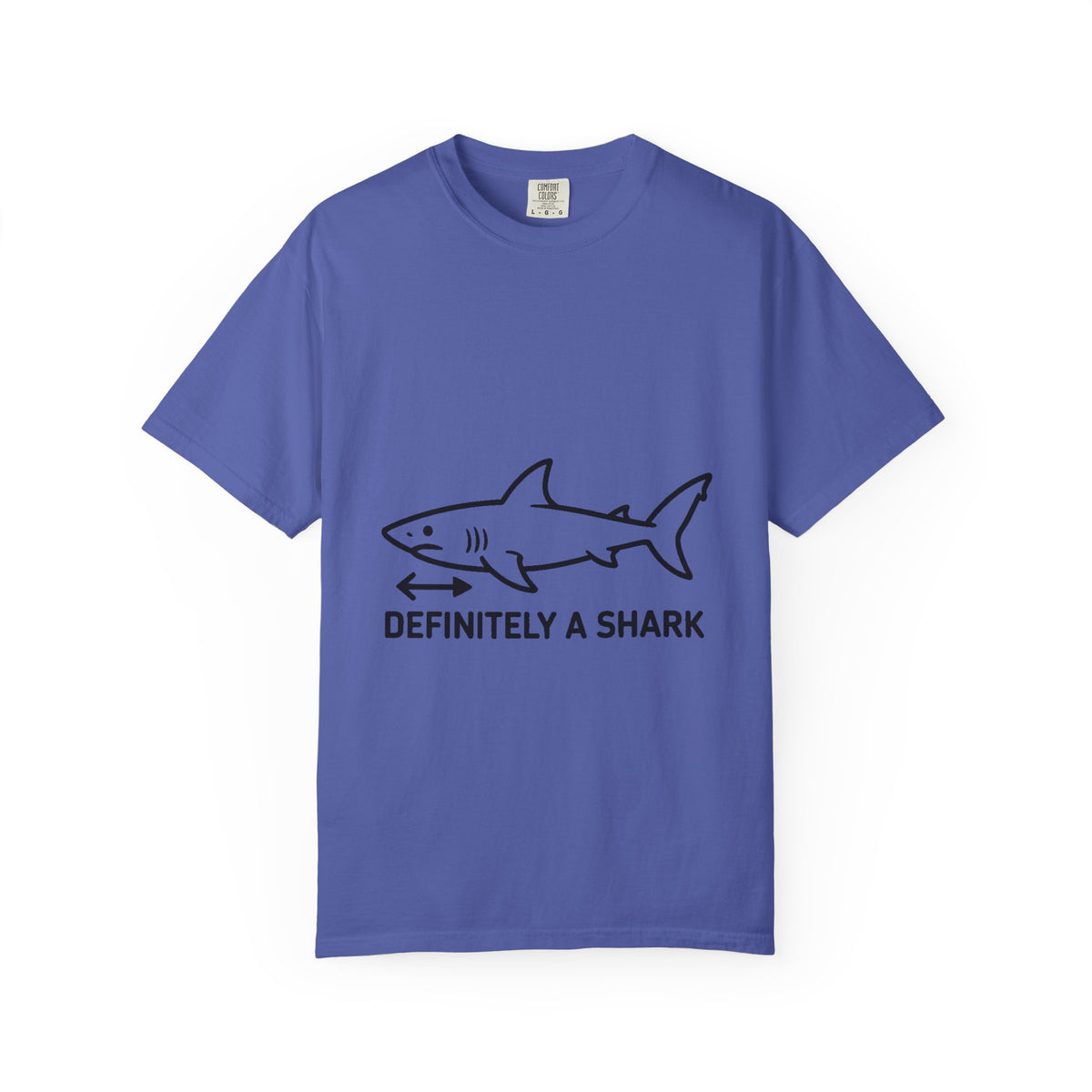 Definitely A Shark Diagram Shirt, Funny Deadpan Meme Tee, Sarcastic Textbook Diagram T-Shirt, Shark Lover Gift