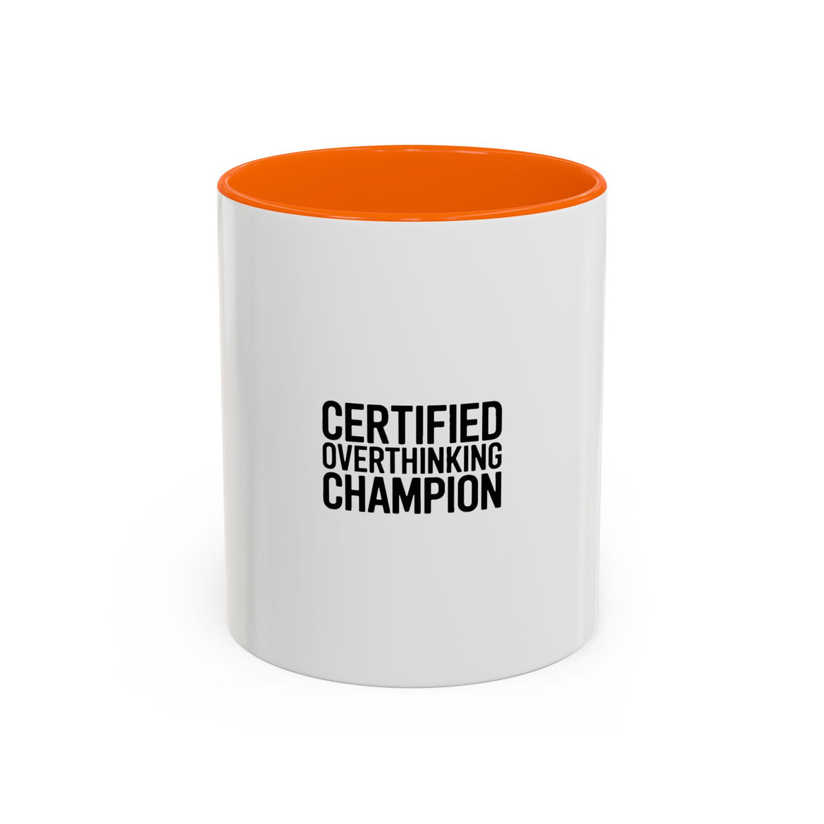 Certified Overthinking Champion Mug, Funny Sarcastic Coffee Mug, Anxiety Humor Gift, Overthinker Ceramic Cup, Funny Office Mug
