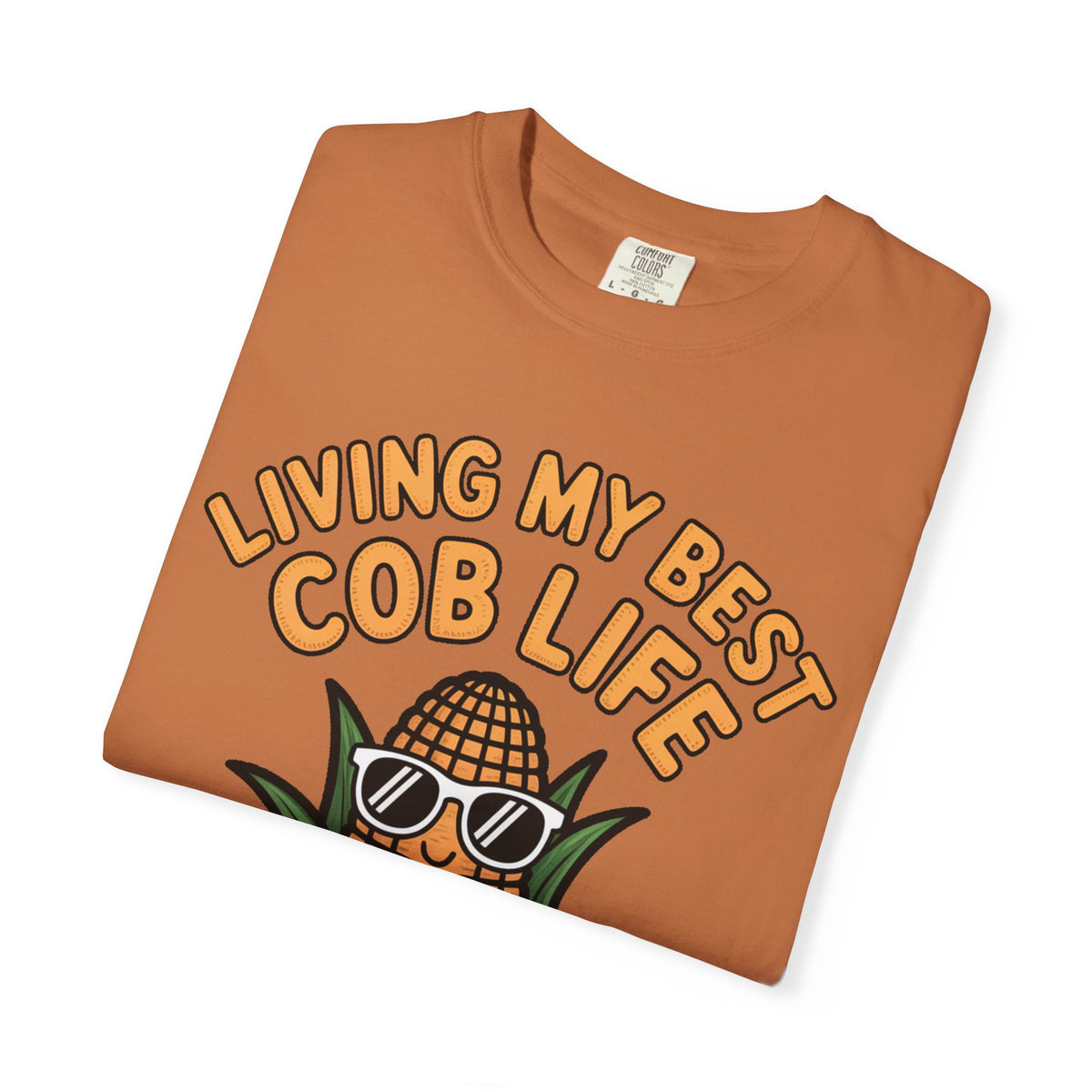 Funny Corn Shirt, Living My Best Cob Life T-Shirt, Cute Corn Sunglasses Tee, Vegetable Lover Gift, Funny Food Shirt