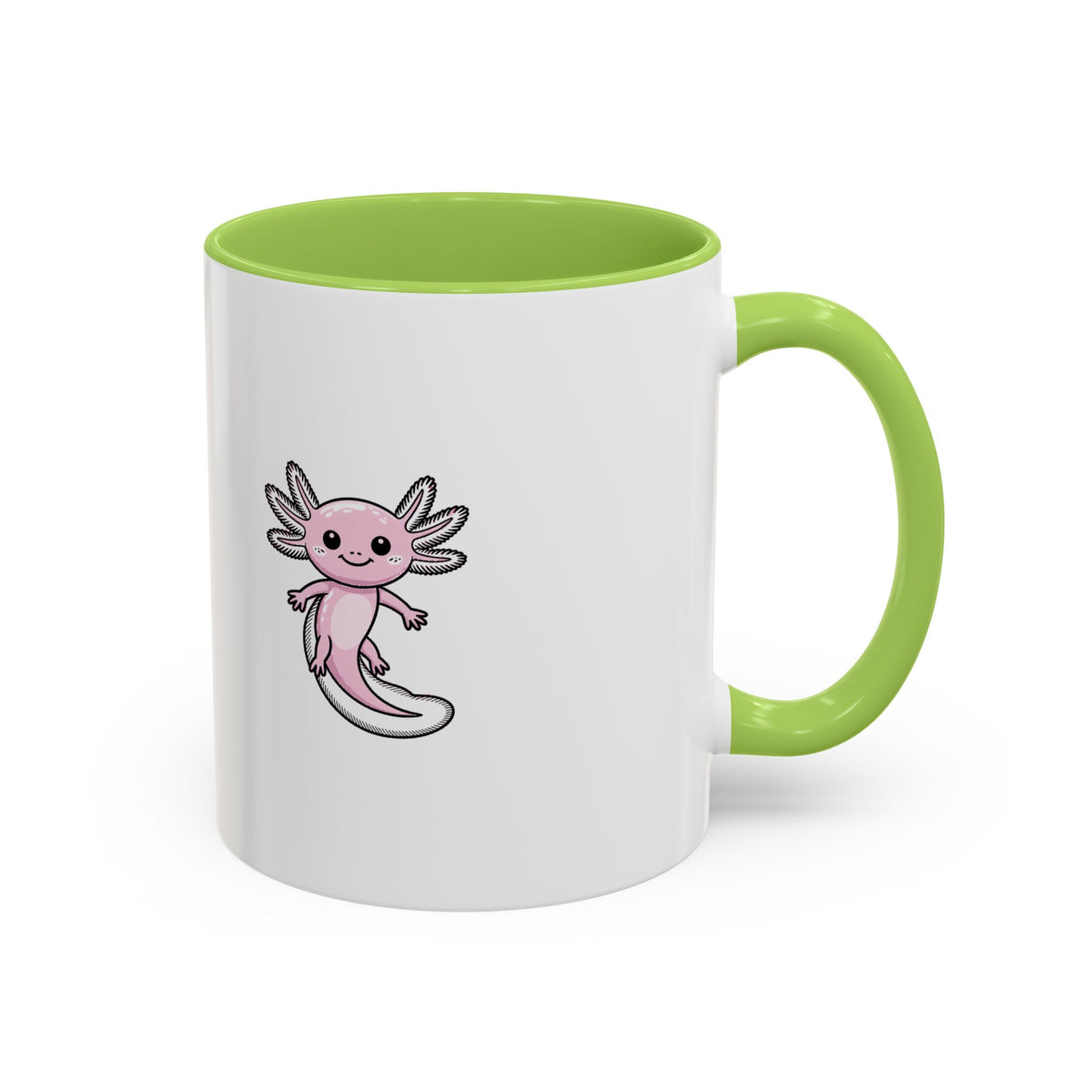 Cute Axolotl Mug, Smiling Axolotl Coffee Cup, Kawaii Axolotl Gift, Cute Animal Lover Mug, Aquatic Pet Mug for Her