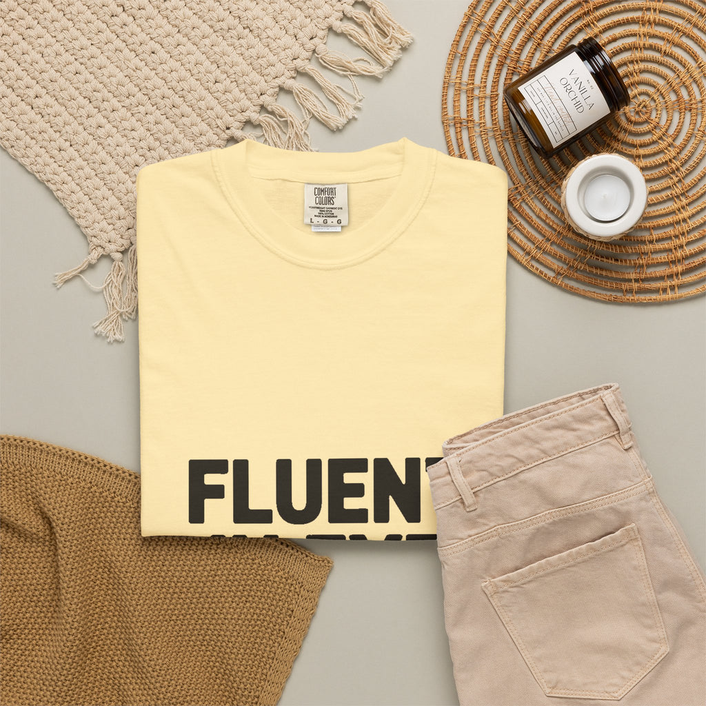 Fluent In Eye Rolls Shirt, Funny Sarcastic T-Shirt, Bold Typography Tee, Sassy Teen Gift, Snarky Humor Shirt for Her