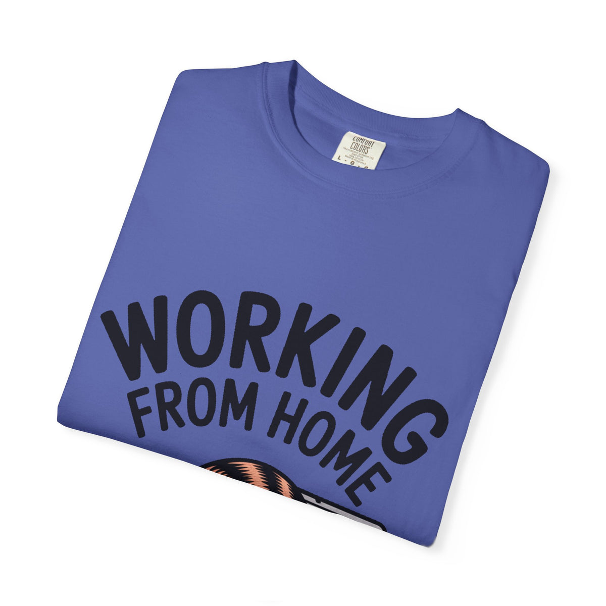 Working From Home Cat Shirt, Funny Cat Lover T-Shirt, Cute Cat Keyboard Tee, Remote Work Gift, WFH Cat Lover Graphic Shirt