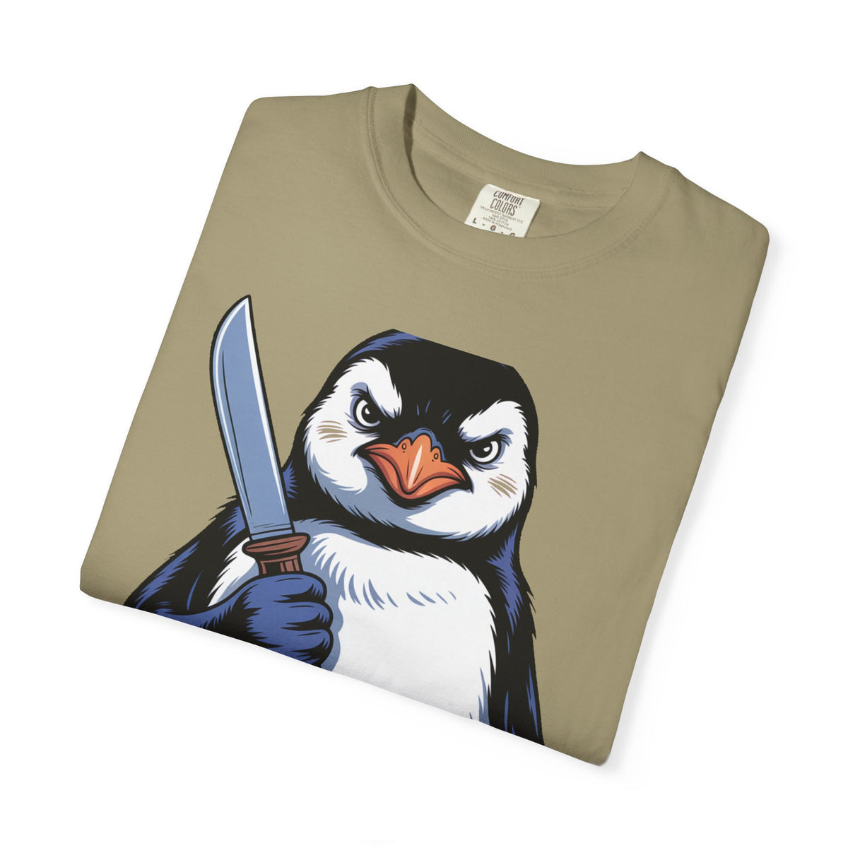 Funny Penguin Shirt, Pacifism Was Never An Option Tee, Dramatic Penguin With Knife T-Shirt, Sarcastic Meme Gift Shirt