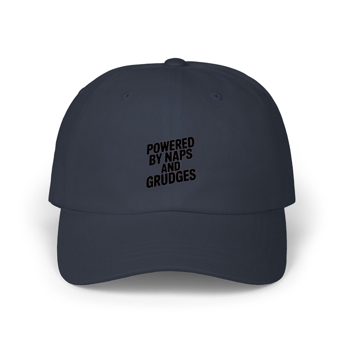 Powered By Naps And Grudges Dad Hat, Funny Sarcastic Embroidered Cap, Introvert Gift, Funny Nap Lover Hat, Petty Humor Baseball Cap