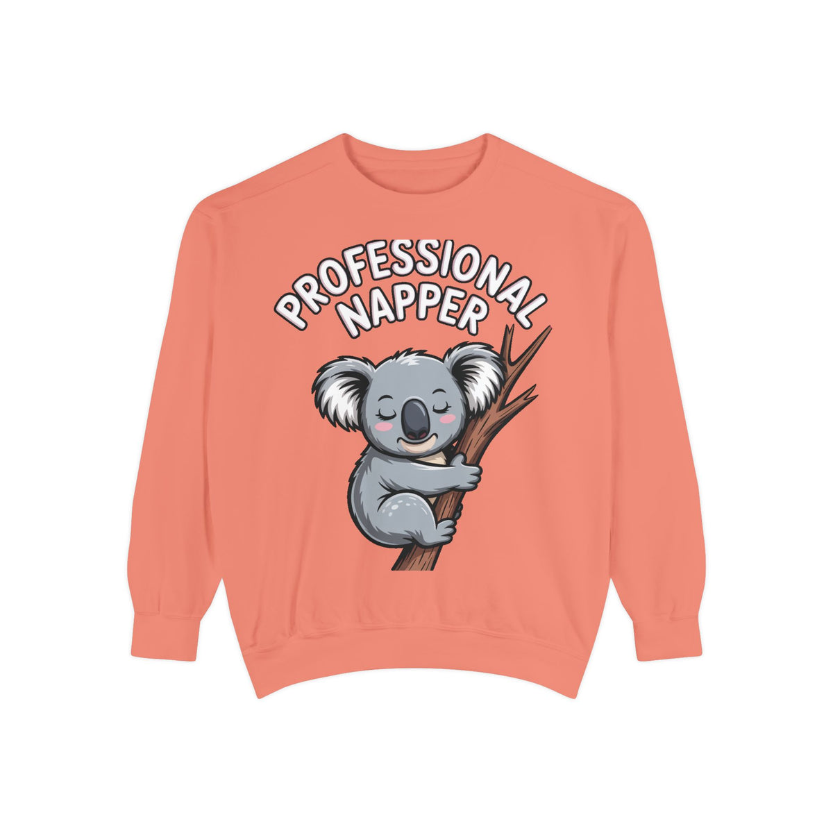 Professional Napper Koala Sweatshirt, Funny Koala Crewneck, Cute Nap Lover Gift, Cozy Animal Sweatshirt for Sleepy Souls