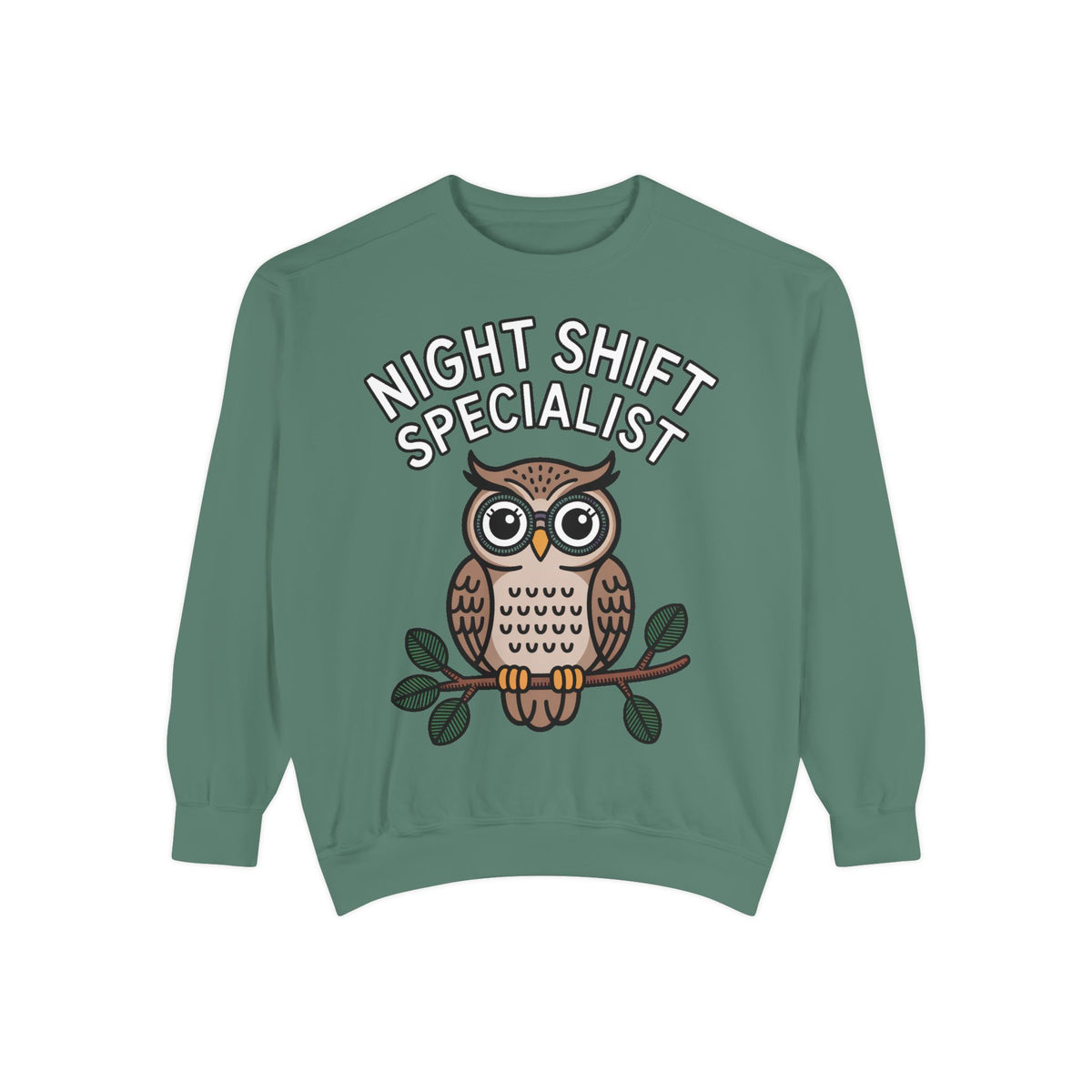 Night Shift Owl Sweatshirt, Funny Night Owl Crewneck, Night Shift Specialist Gift, Cute Bird Lover Sweatshirt, Nurse Gift