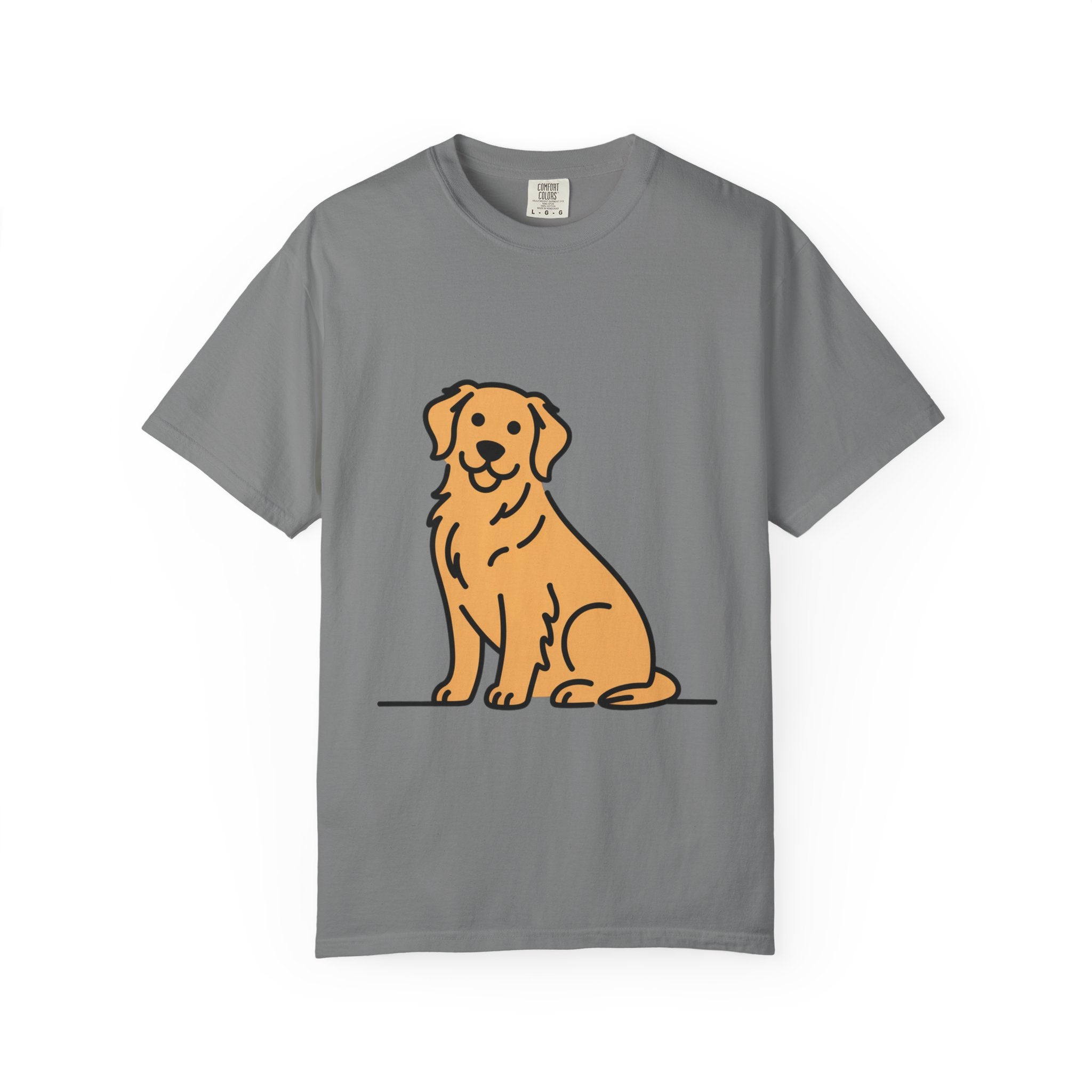 Golden Retriever Shirt, Minimalist Dog Silhouette T-Shirt, Cute Line Art Dog Lover Gift, Retriever Mom Dad Tee