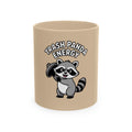 Trash Panda Energy Mug, Funny Raccoon Coffee Mug, Cute Cartoon Raccoon Gift, Chaotic Good Mug, Funny Animal Lover Mug