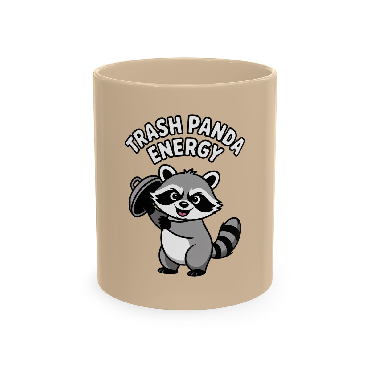 Trash Panda Energy Mug, Funny Raccoon Coffee Mug, Cute Cartoon Raccoon Gift, Chaotic Good Mug, Funny Animal Lover Mug