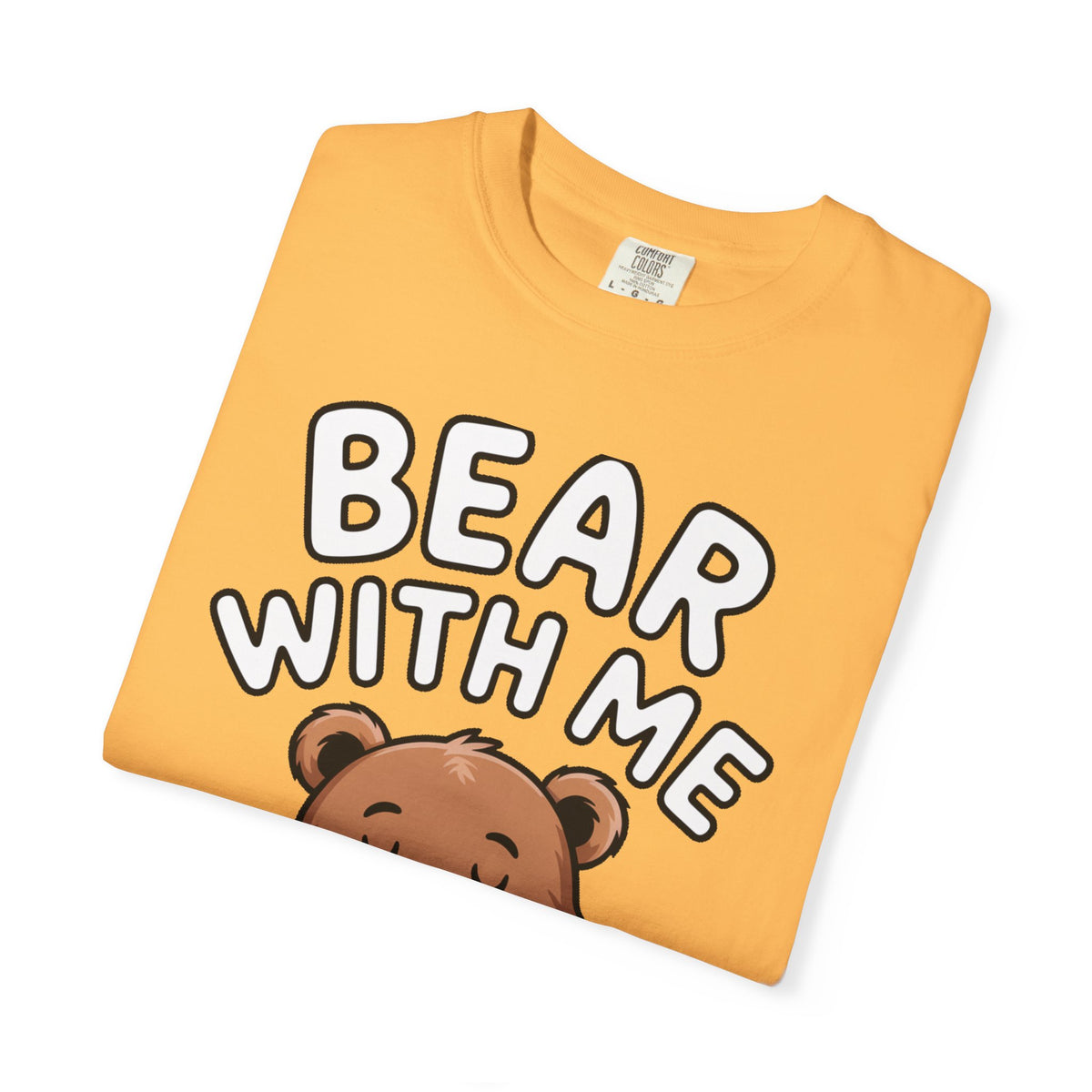 Bear With Me Shirt, Cute Sleepy Bear T-Shirt, Funny Bear Hug Pillow Tee, Cozy Introvert Gift