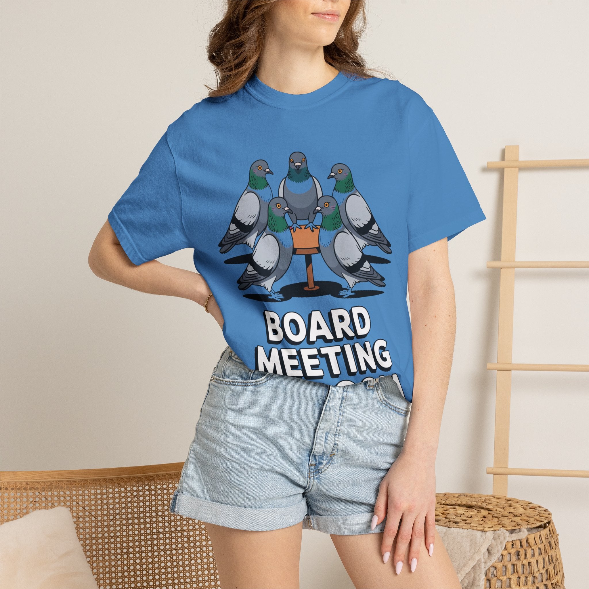 Funny Pigeon Shirt, Board Meeting Of Doom T-Shirt, Office Bird Gift, Funny Coworker Shirt, Sarcastic Work Meme Tee