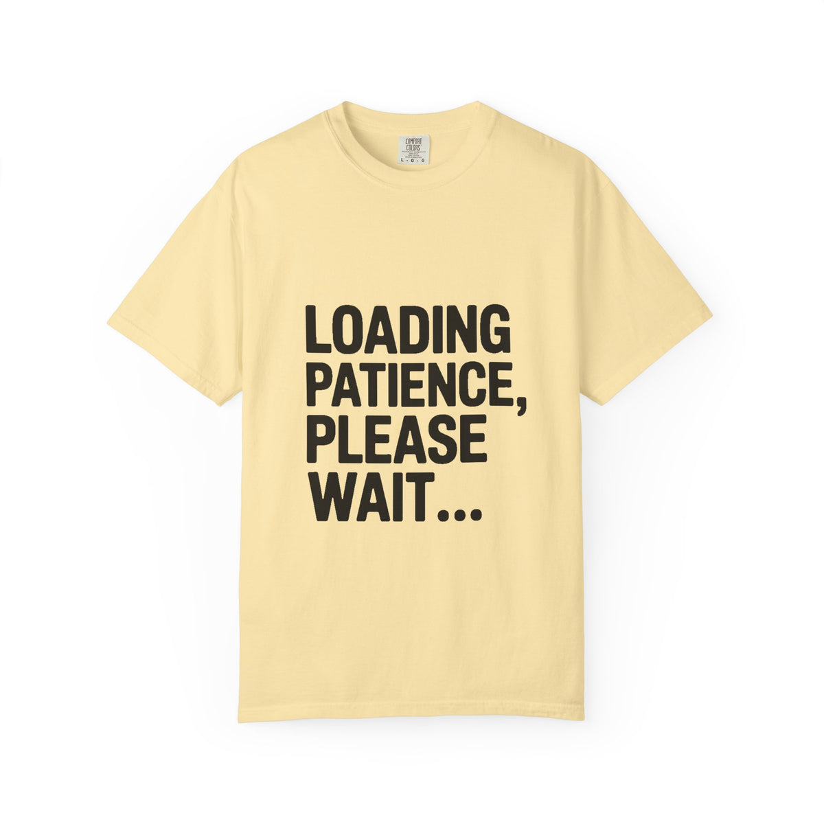 Loading Patience Please Wait T-Shirt, Funny Sarcastic Quote Tee, Minimalist Typography Shirt, Gift for Introvert