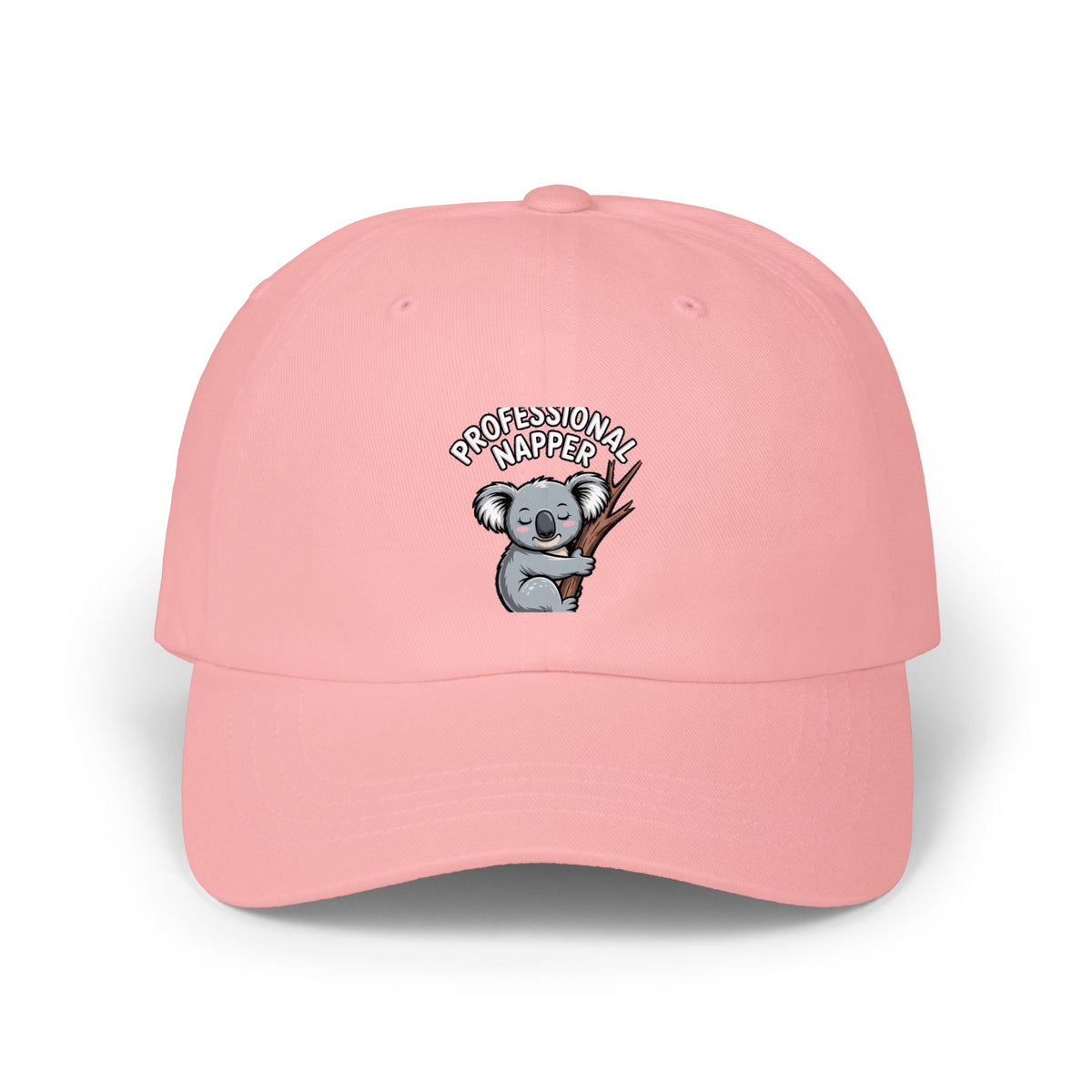 Professional Napper Koala Dad Cap, Funny Koala Embroidered Hat, Cute Sleepy Animal Cap, Nap Lover Gift, Unstructured Baseball Cap