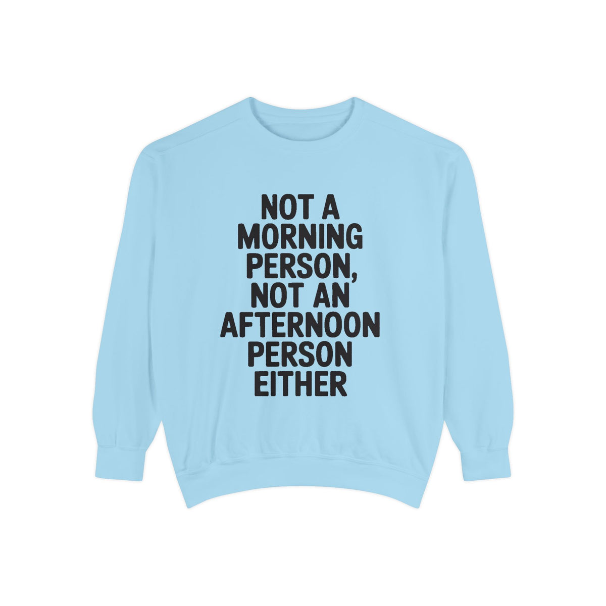 Not A Morning Person Sweatshirt, Funny Sarcastic Crewneck, Anti Morning Afternoon Person Shirt, Introvert Humor Gift