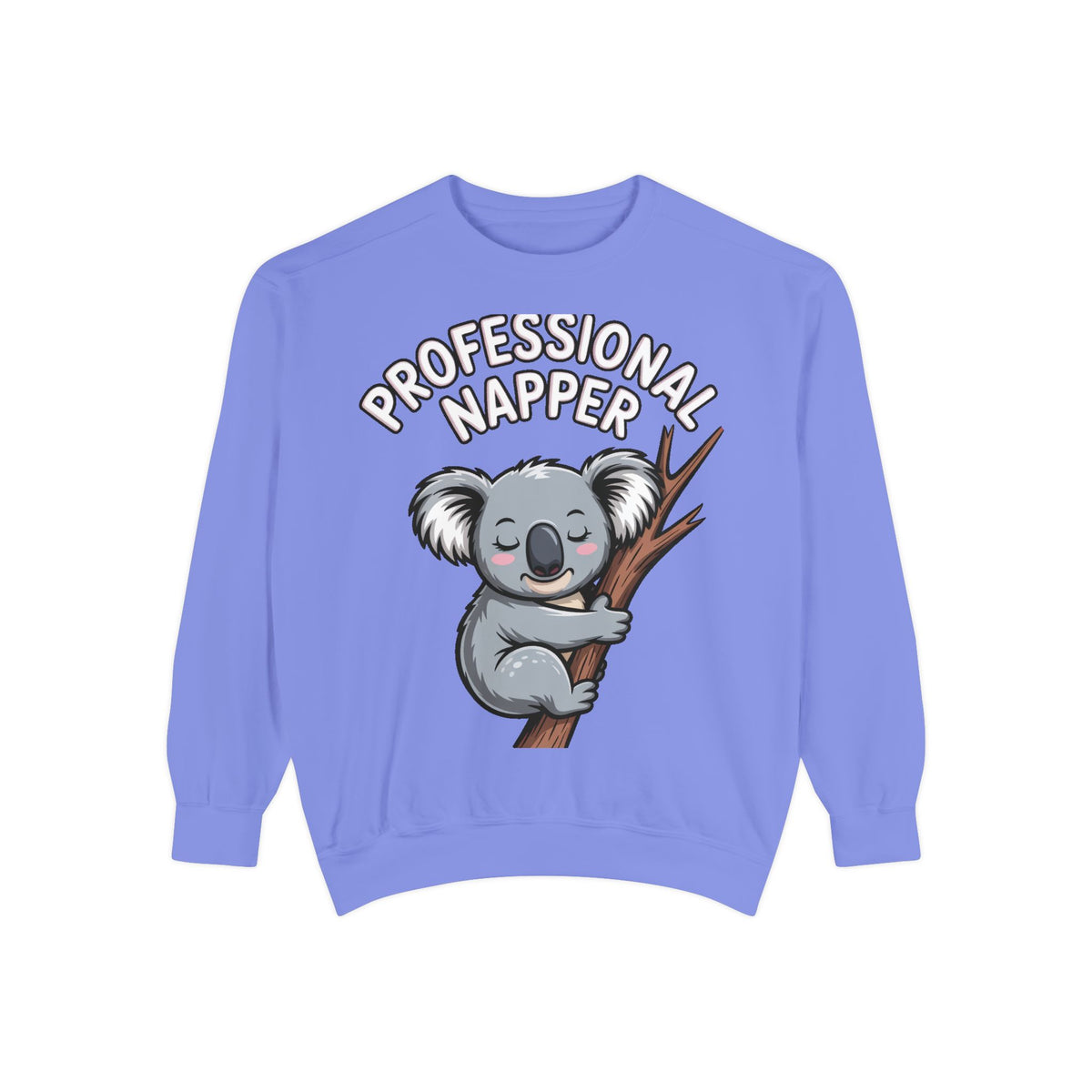 Professional Napper Koala Sweatshirt, Funny Koala Crewneck, Cute Nap Lover Gift, Cozy Animal Sweatshirt for Sleepy Souls
