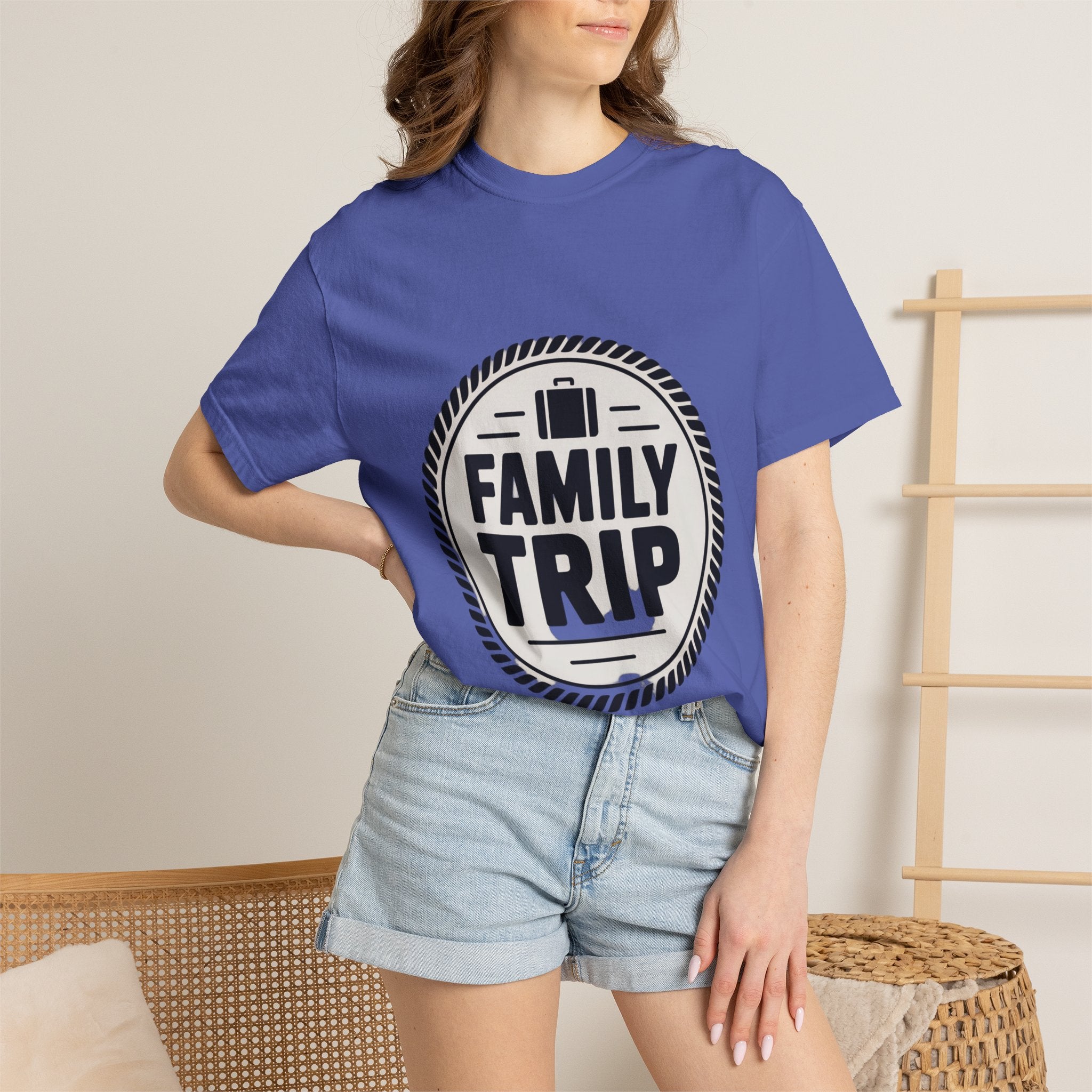 Coin Badge Family Trip T-Shirt