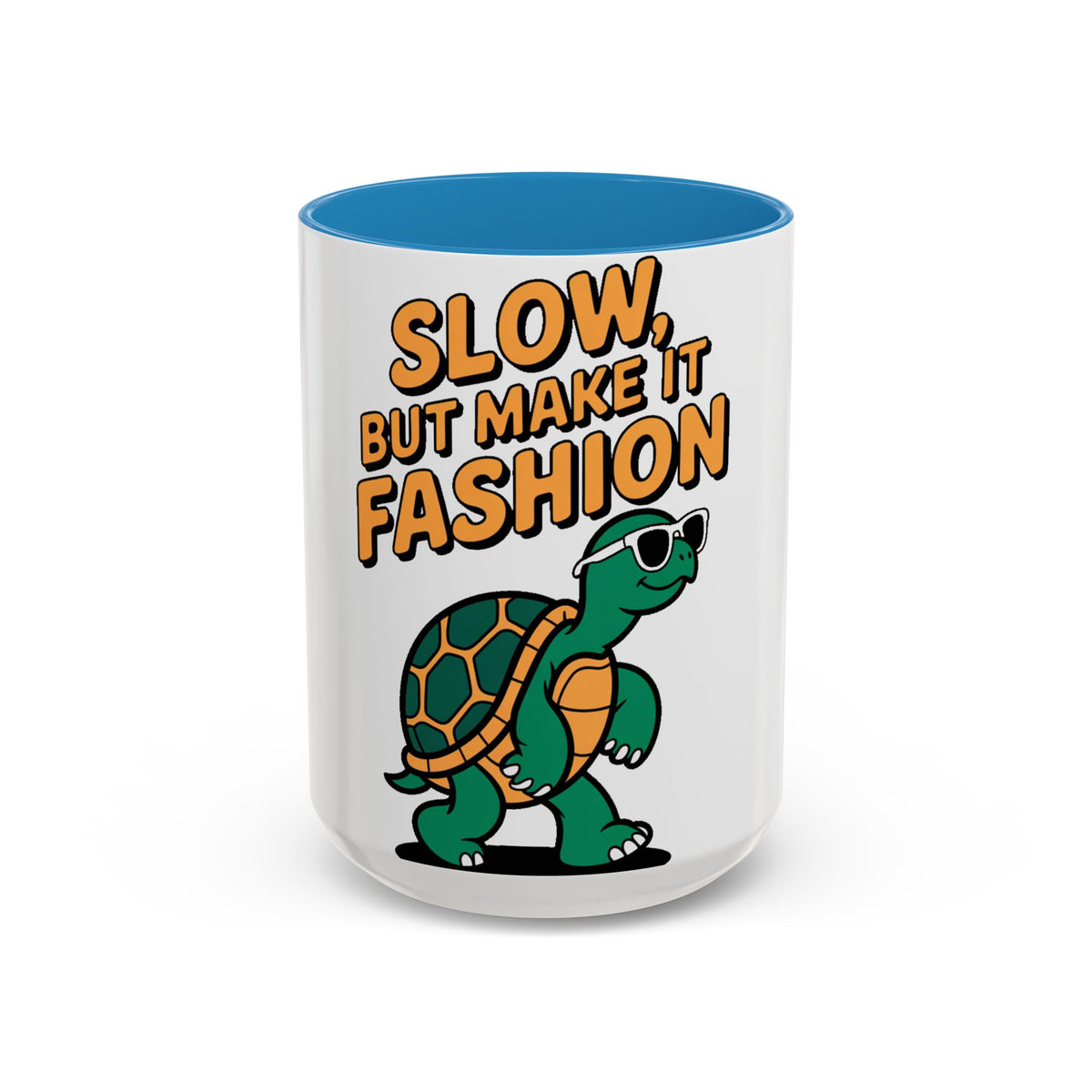 Slow But Fashion Turtle Mug, Funny Sunglasses Turtle Coffee Cup, Cute Turtle Lover Gift, Sassy Animal Mug for Coffee Tea Lovers