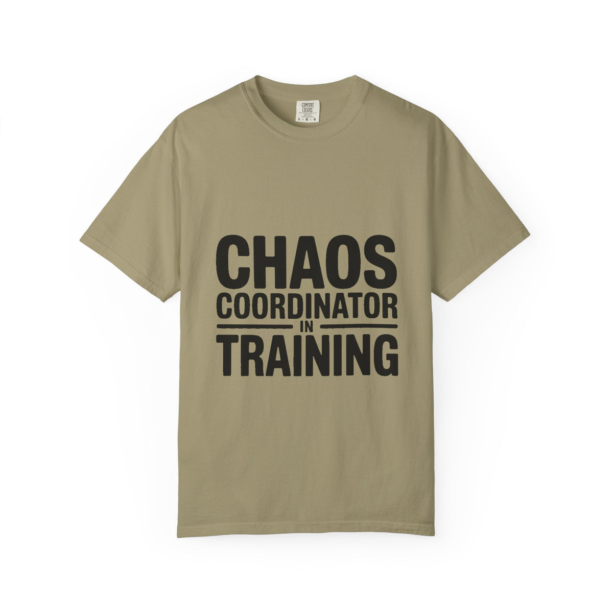 Chaos Coordinator In Training Shirt, Funny Bold Typography Tee, Sarcastic Mom Life T-Shirt, Gift for New Parents or Teachers