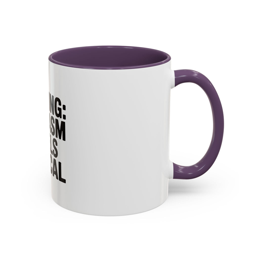 Warning Sarcasm Levels Critical Mug, Funny Sarcastic Coffee Mug, Sarcasm Quote Cup, Coworker Gift, Funny Office Mug