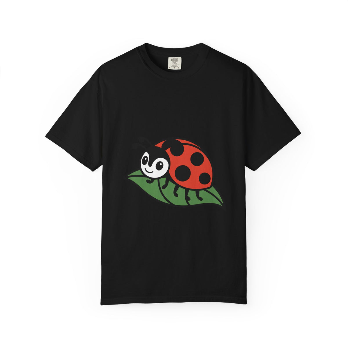 Cute Ladybug T-Shirt, Ladybug On A Leaf Shirt, Garden Bug Lover Gift, Nature Insect Graphic Tee, Kids Ladybug Shirt