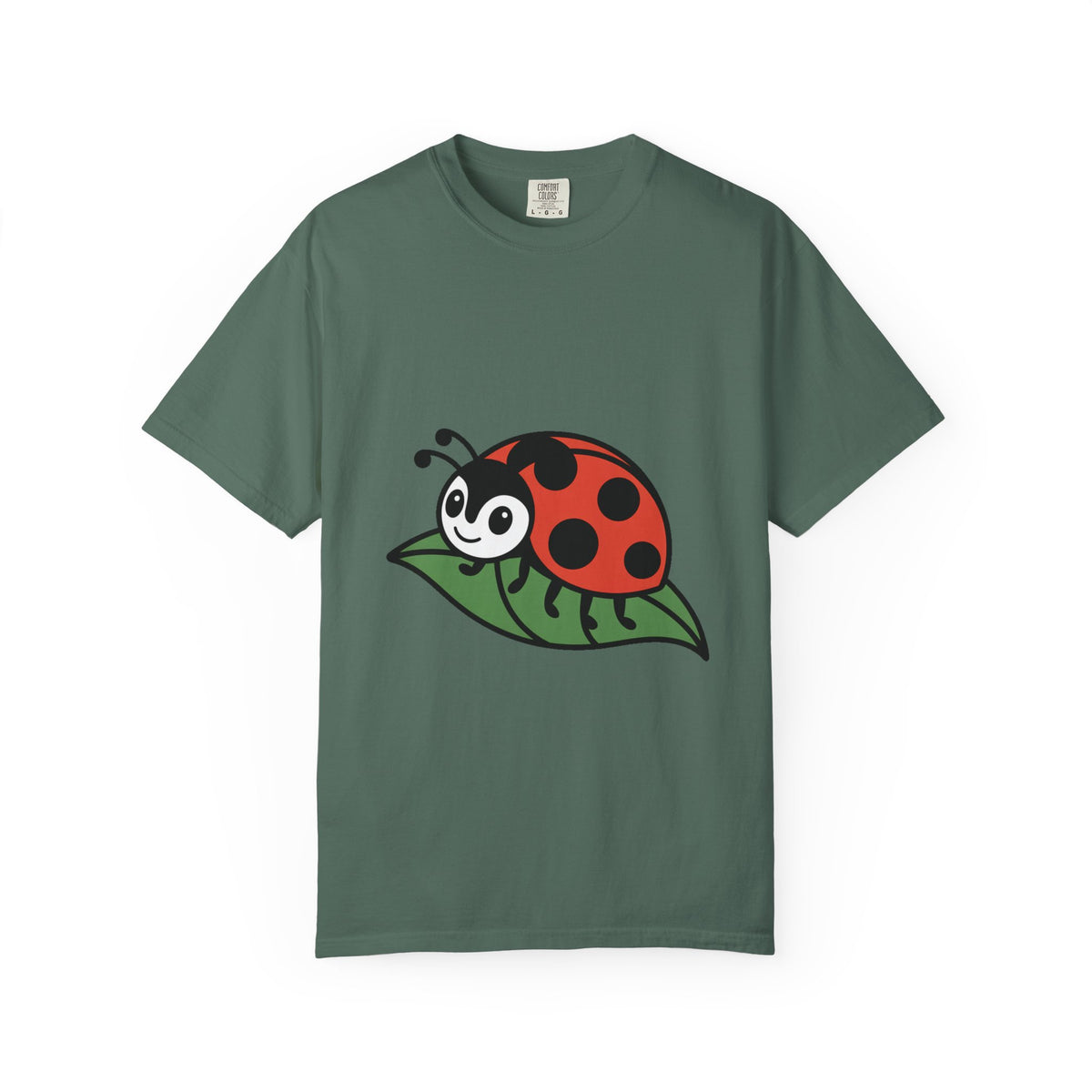 Cute Ladybug T-Shirt, Ladybug On A Leaf Shirt, Garden Bug Lover Gift, Nature Insect Graphic Tee, Kids Ladybug Shirt