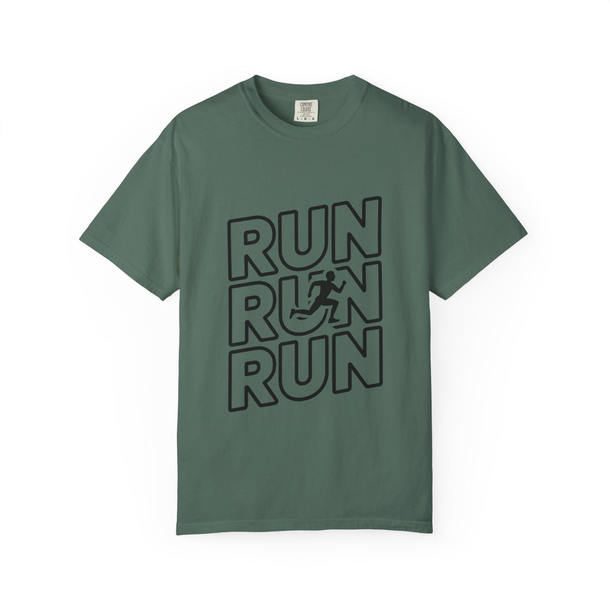 Run Run Run Typography T-Shirt