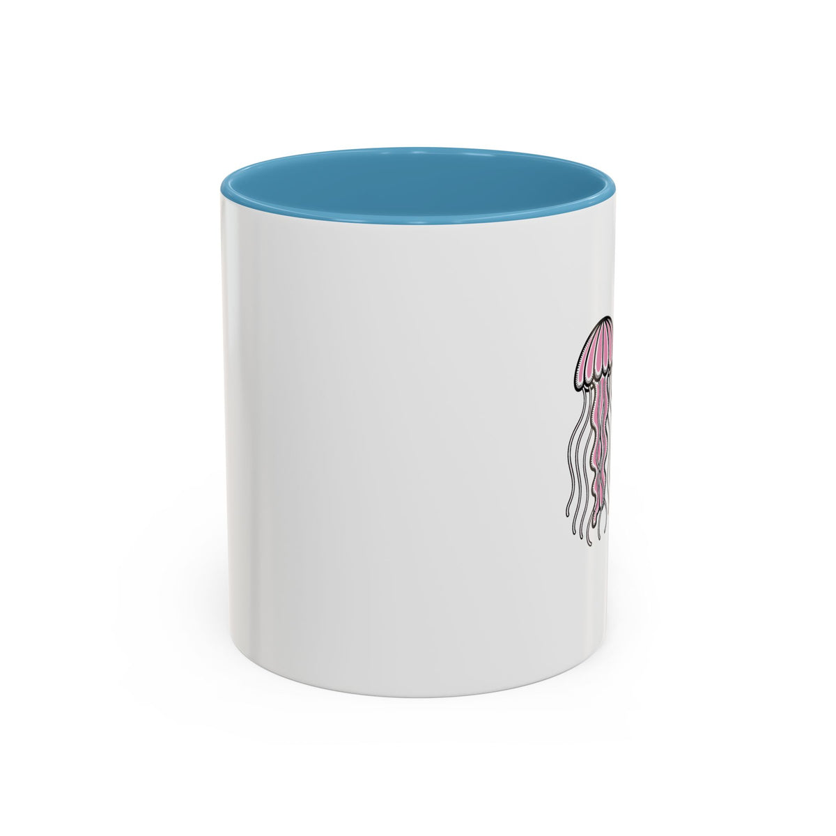 Cute Jellyfish Mug, Glowing Jellyfish Coffee Cup, Ocean Lover Gift, Cute Sea Animal Ceramic Mug, Ocean Lover Gift