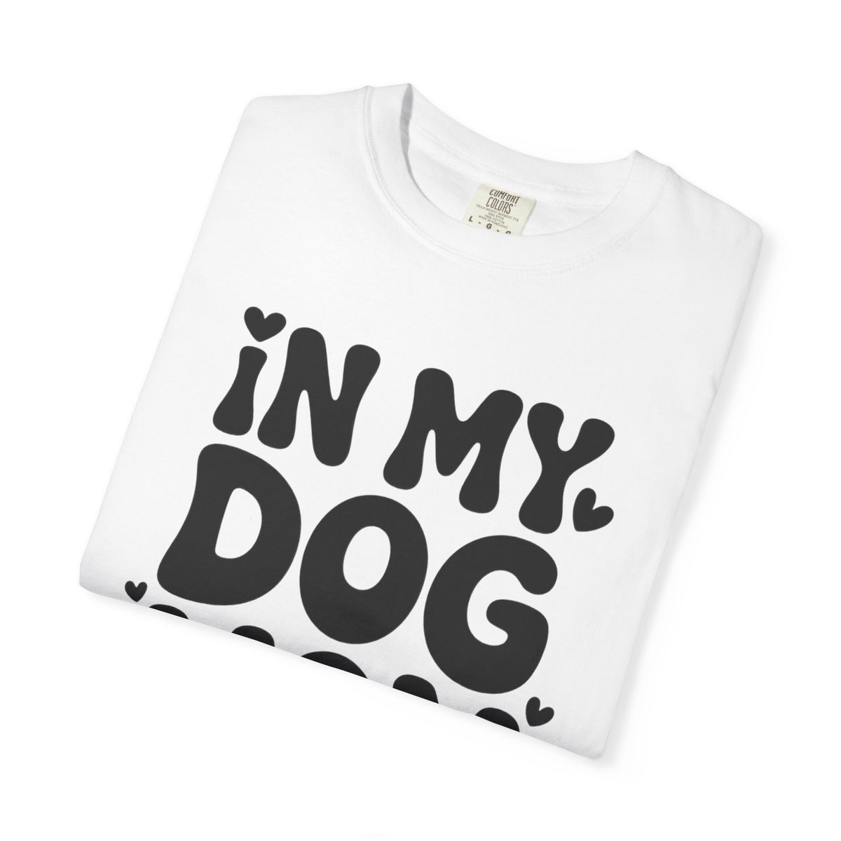 In My Dog Mom Era Shirt, Trendy Dog Mom T-Shirt, Funny Dog Lover Gift, Bold Typography Tee for Women, Cute Paw Print Heart Shirt