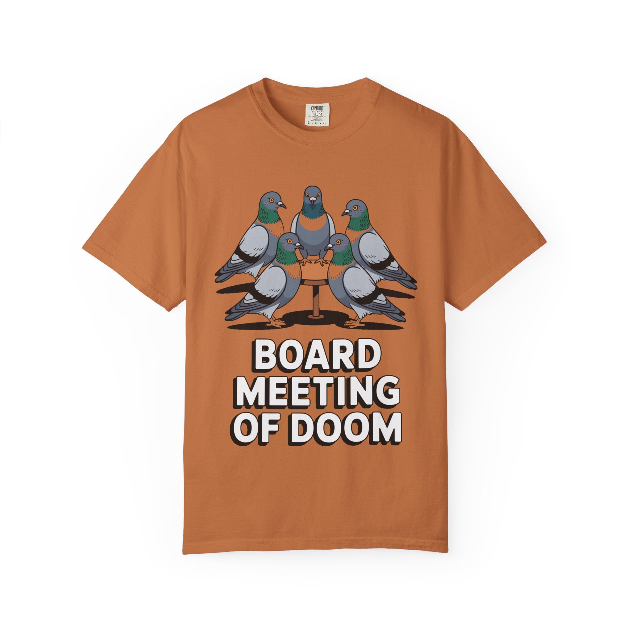 Funny Pigeon Shirt, Board Meeting Of Doom T-Shirt, Office Bird Gift, Funny Coworker Shirt, Sarcastic Work Meme Tee