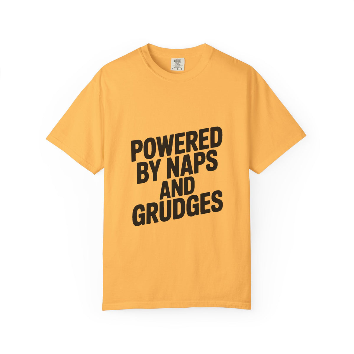 Powered By Naps And Grudges Shirt, Funny Sarcastic T-Shirt, Bold Typography Tee, Introvert Humor Gift