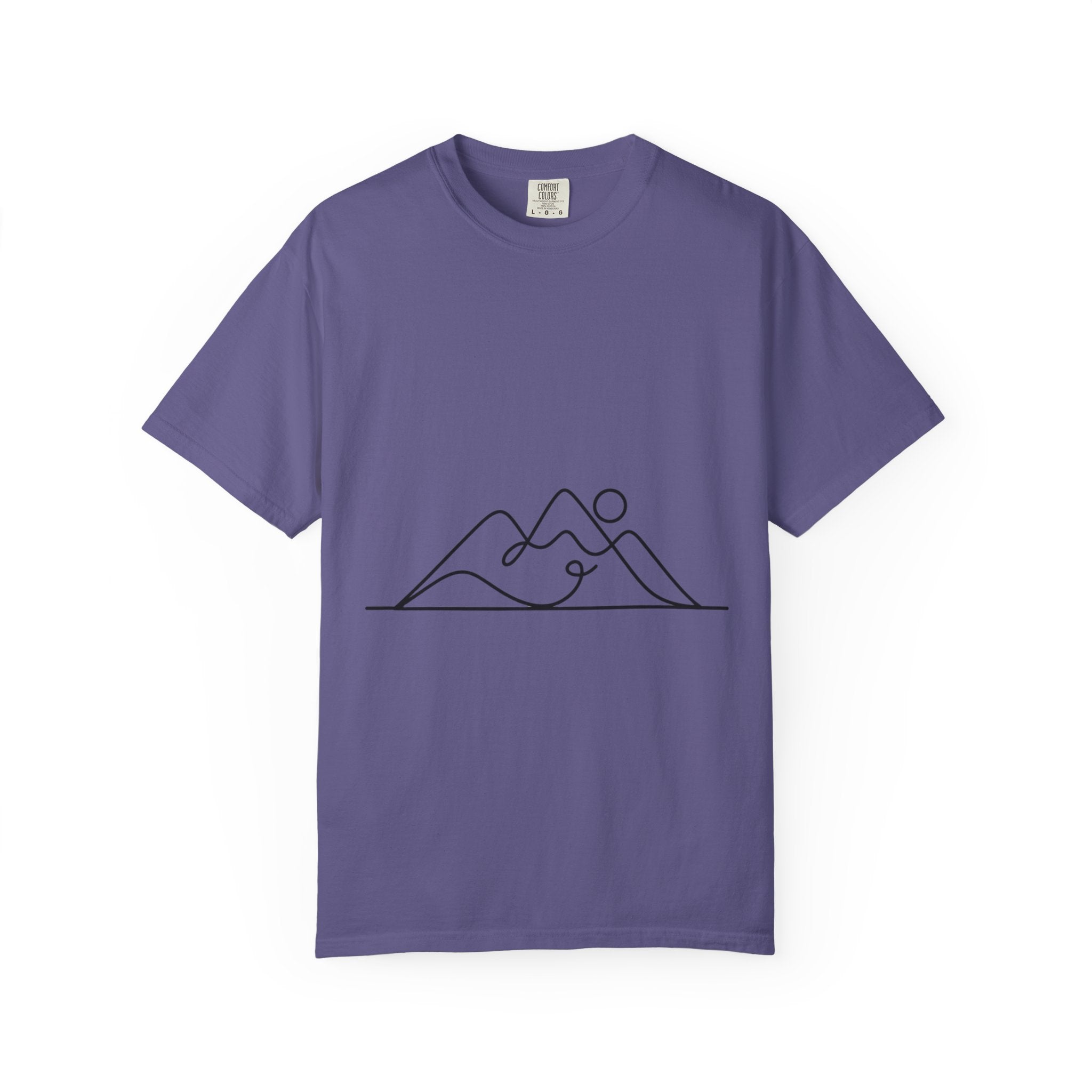 Line Art Mountain Range T-Shirt