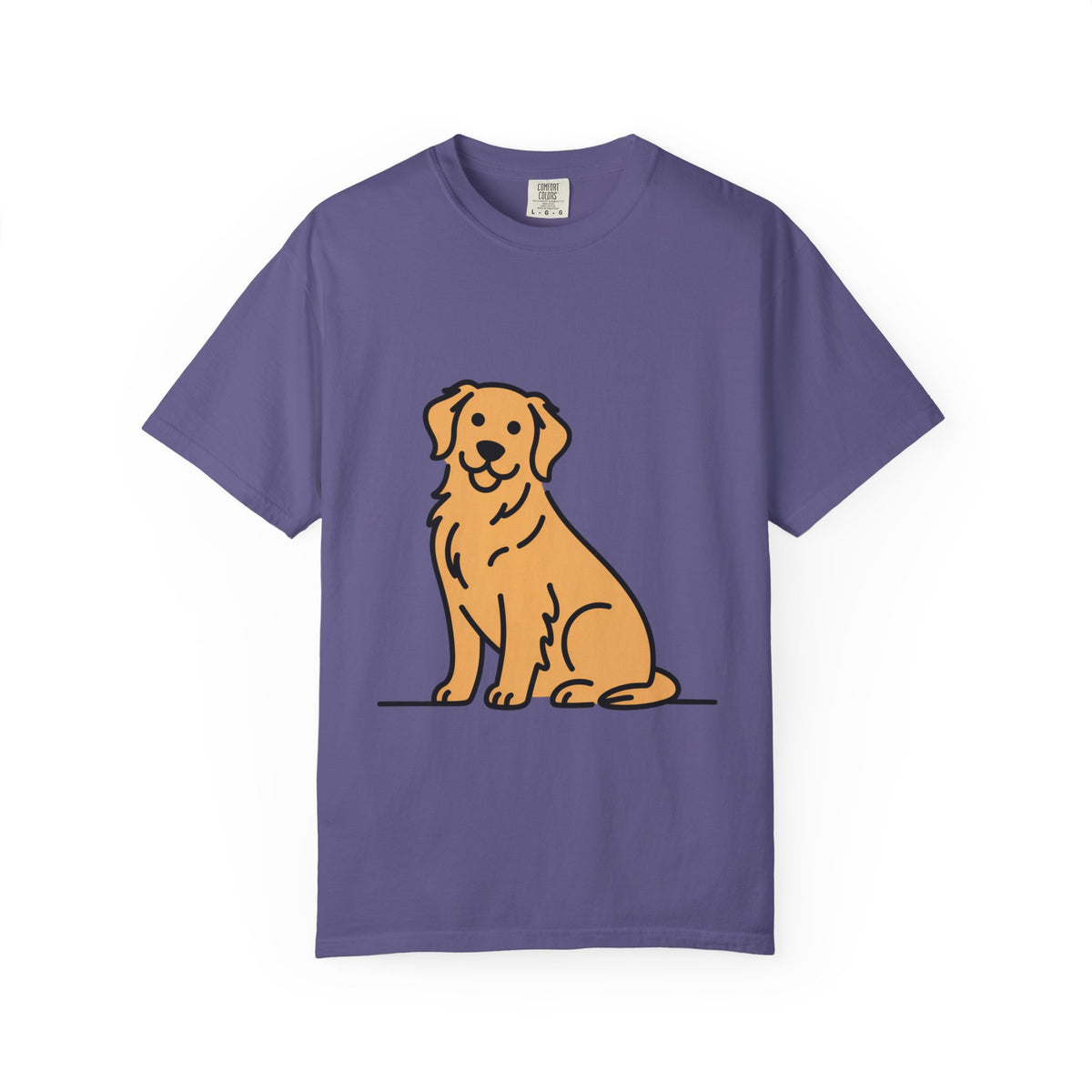 Golden Retriever Shirt, Minimalist Dog Silhouette T-Shirt, Cute Line Art Dog Lover Gift, Retriever Mom Dad Tee