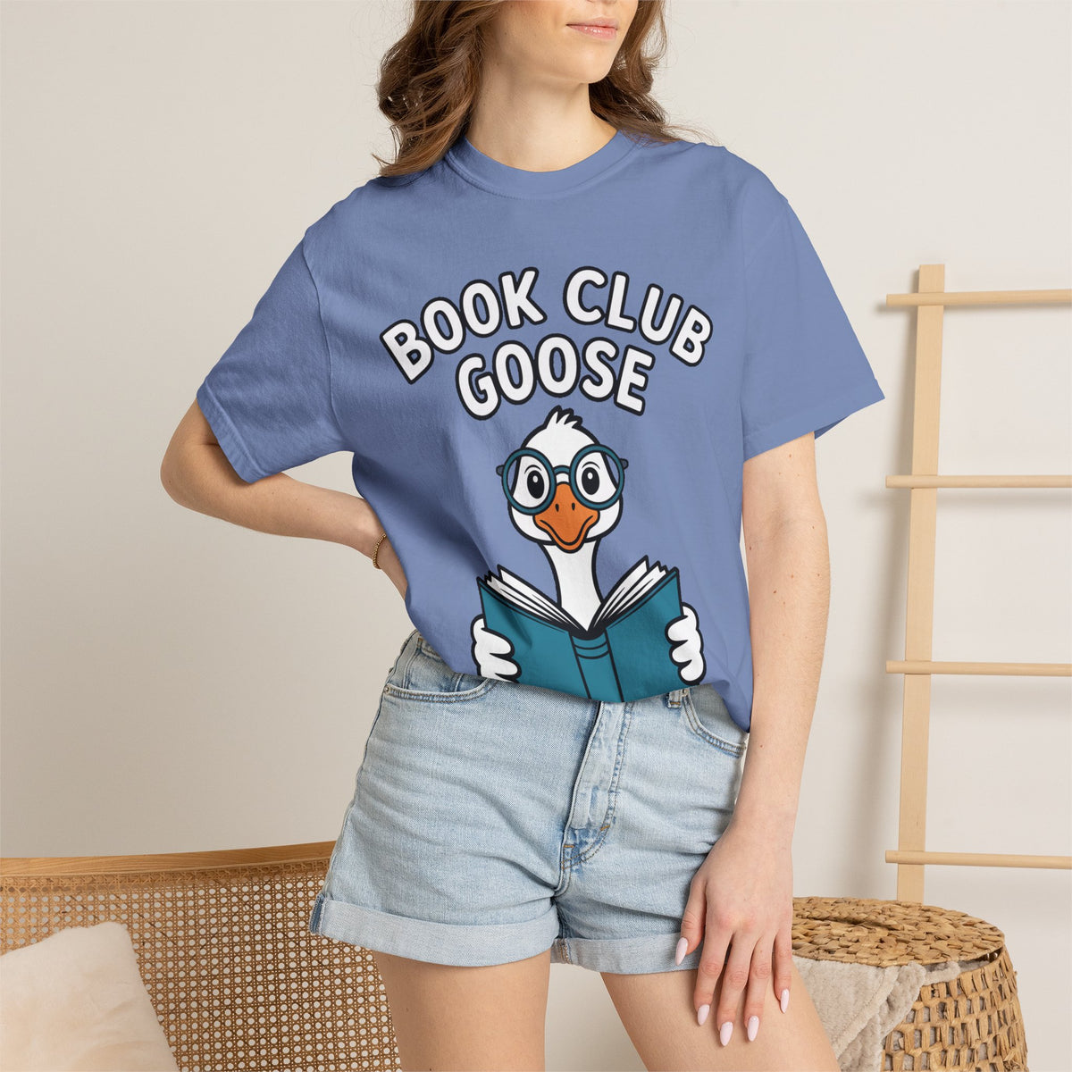 Book Club Goose Shirt, Funny Reading Goose T-Shirt, Bookworm Gift, Cute Bookish Goose Tee, Librarian Gift for Book Lovers