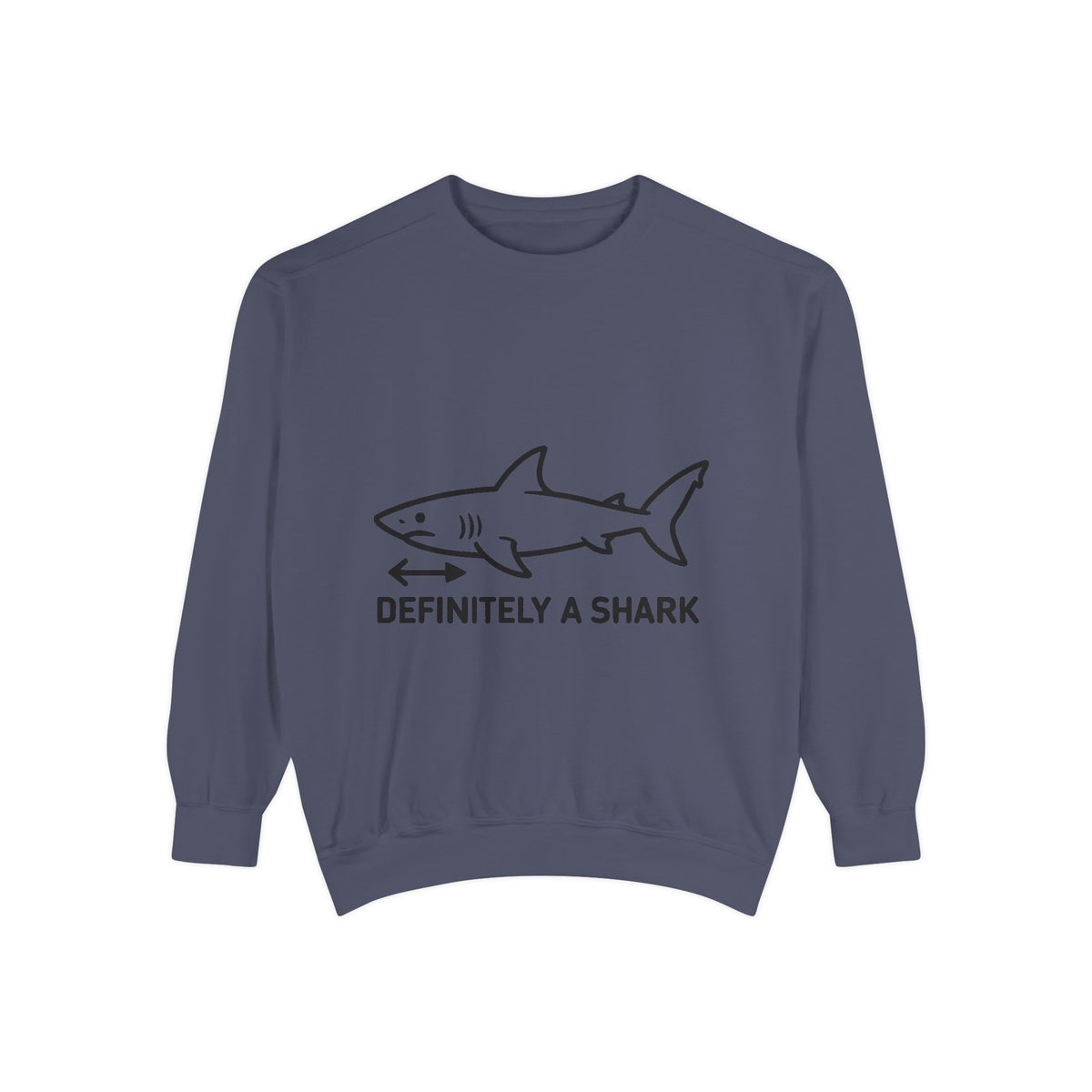 Definitely A Shark Diagram Sweatshirt, Funny Meme Crewneck, Deadpan Textbook Diagram Shirt, Shark Lover Gift, Sarcastic Sweatshirt